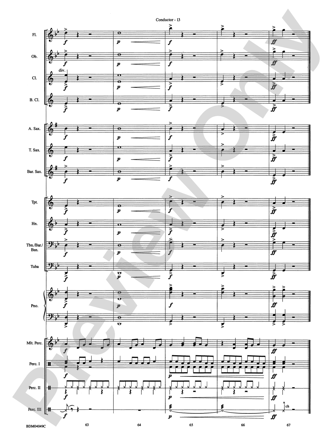 Cameroon: Concert Band Conductor Score & Parts