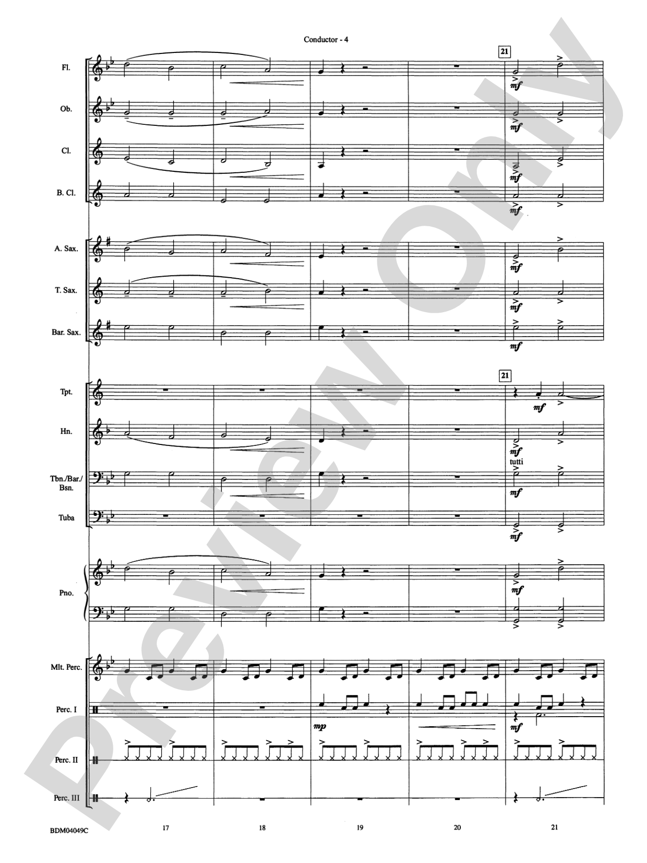 Cameroon: Concert Band Conductor Score & Parts