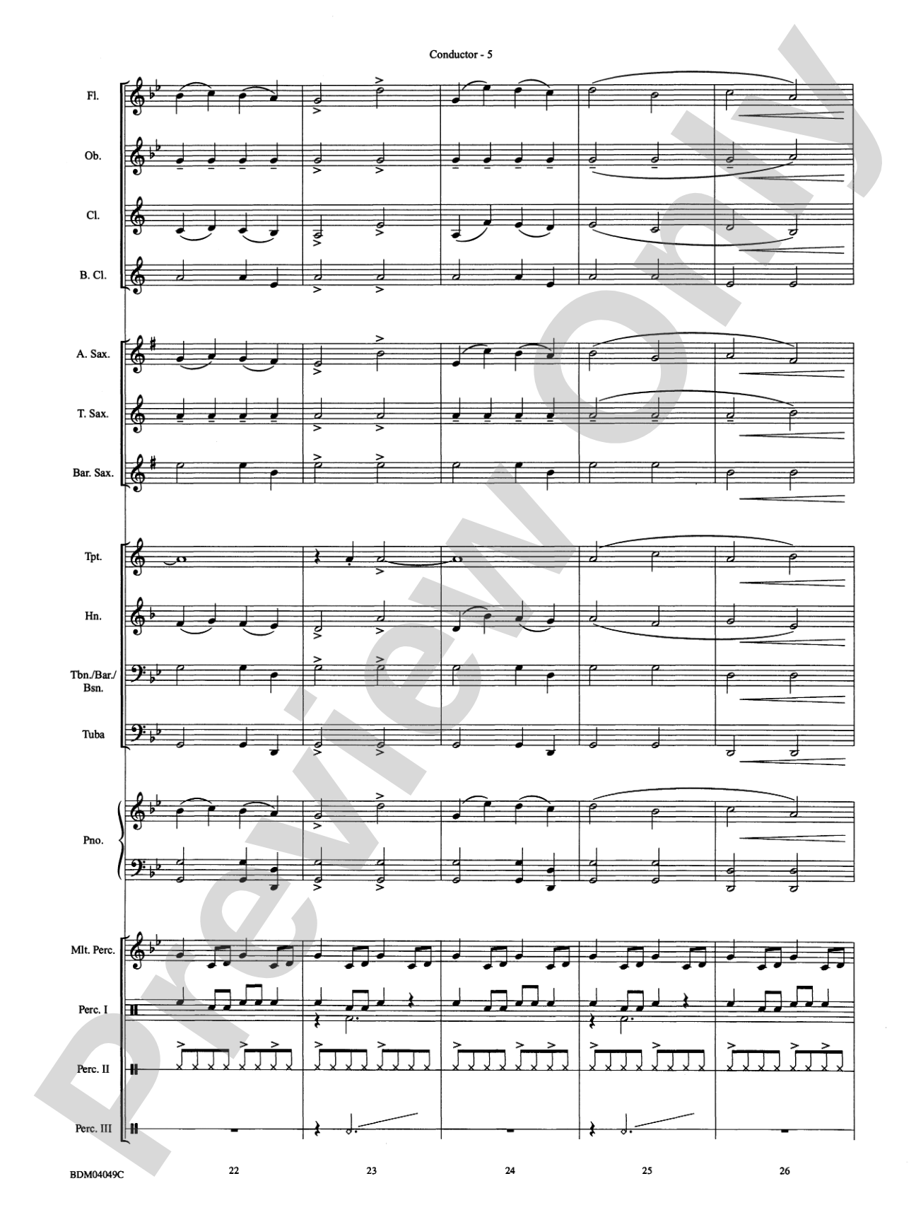 Cameroon: Concert Band Conductor Score & Parts
