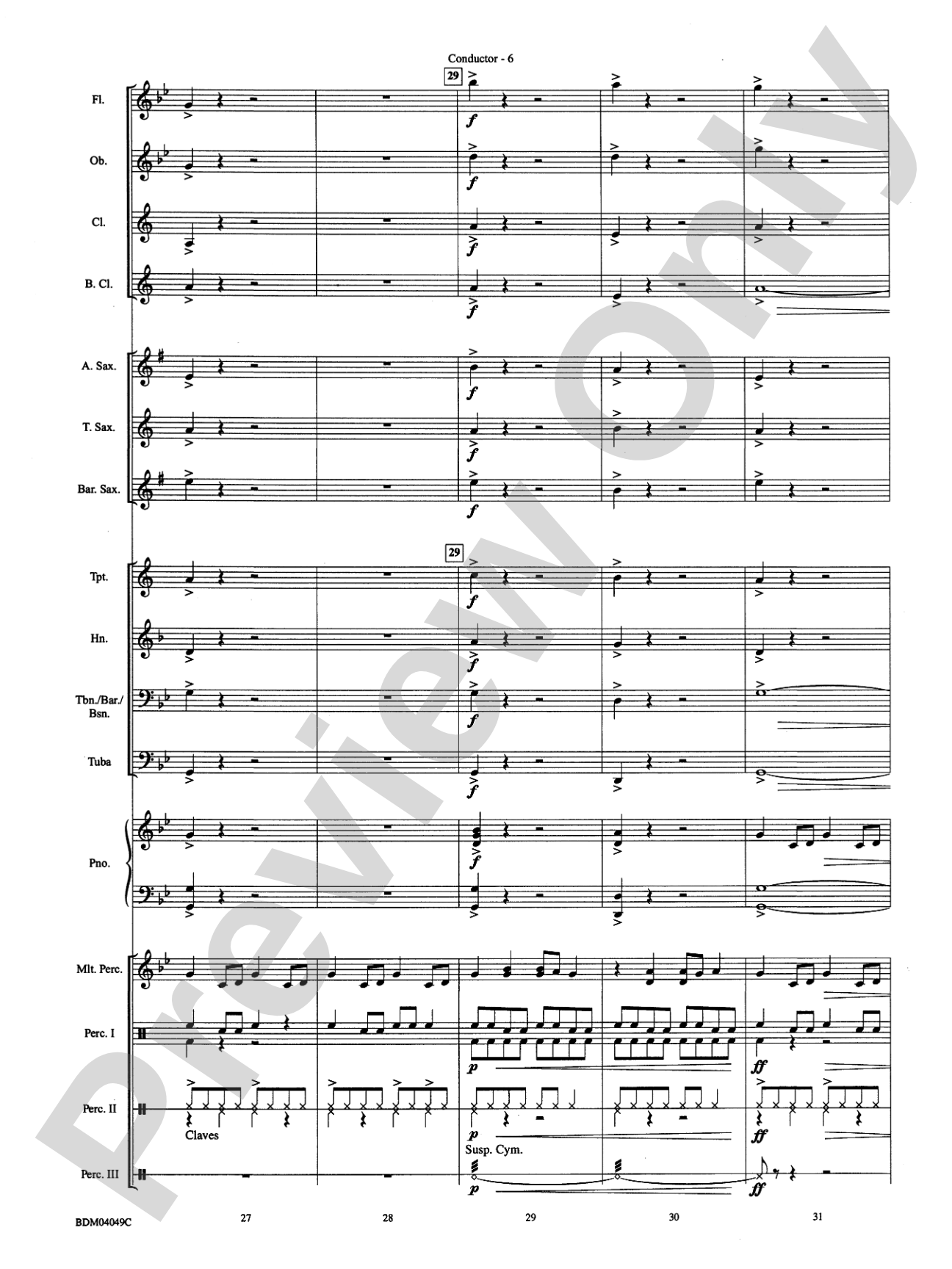 Cameroon: Concert Band Conductor Score & Parts