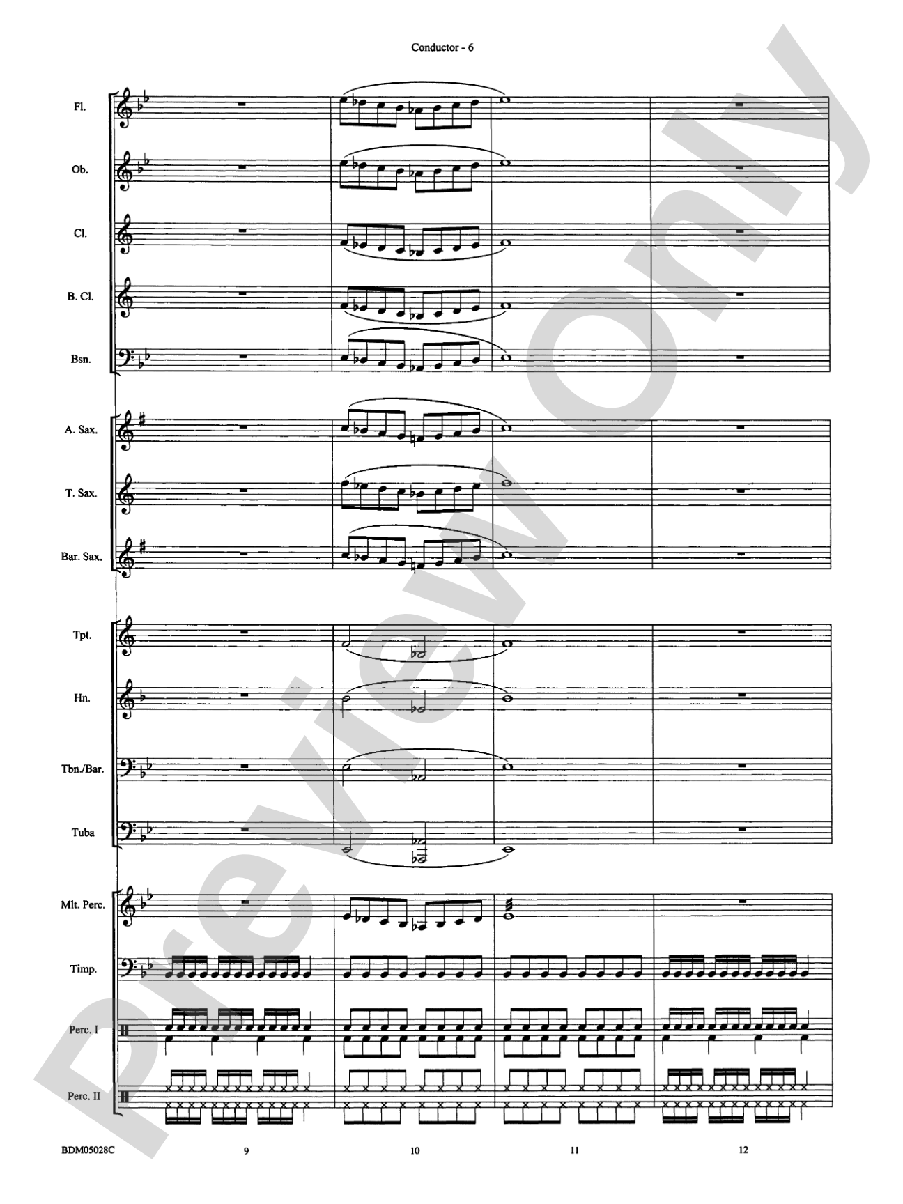 First Band Clinic (A Warm-Up and Fundamental Sequence for Concert Band): Concert Band Conductor Score & Parts