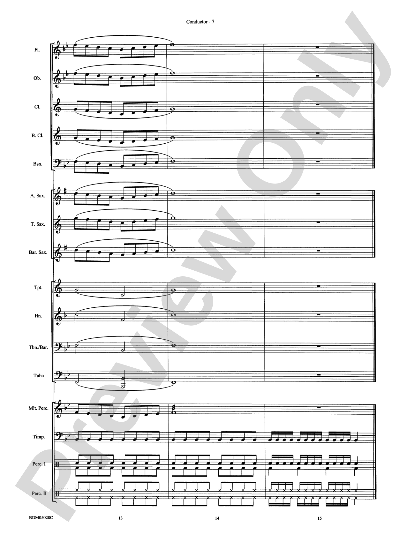 First Band Clinic (A Warm-Up and Fundamental Sequence for Concert Band): Concert Band Conductor Score & Parts
