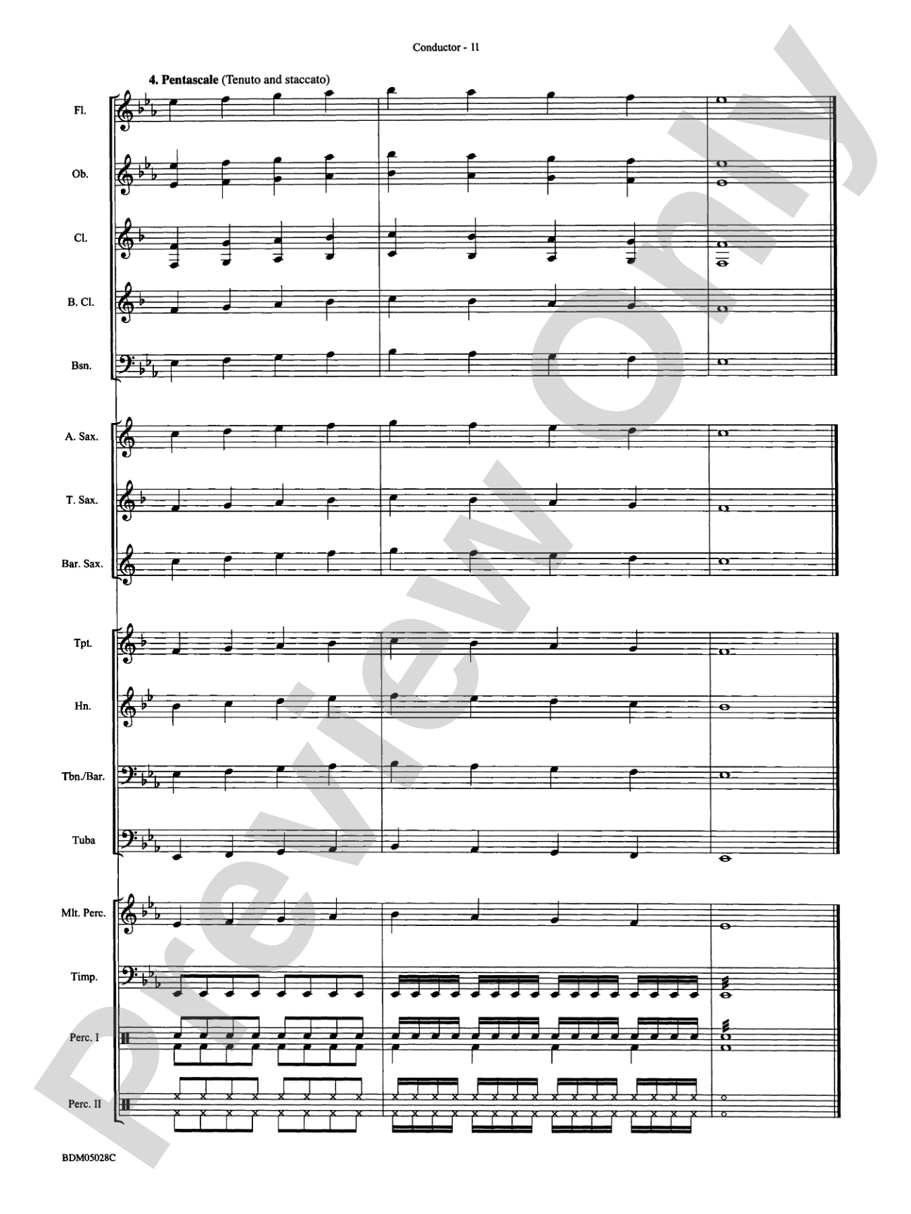 First Band Clinic (A Warm-Up and Fundamental Sequence for Concert Band): Concert Band Conductor Score & Parts