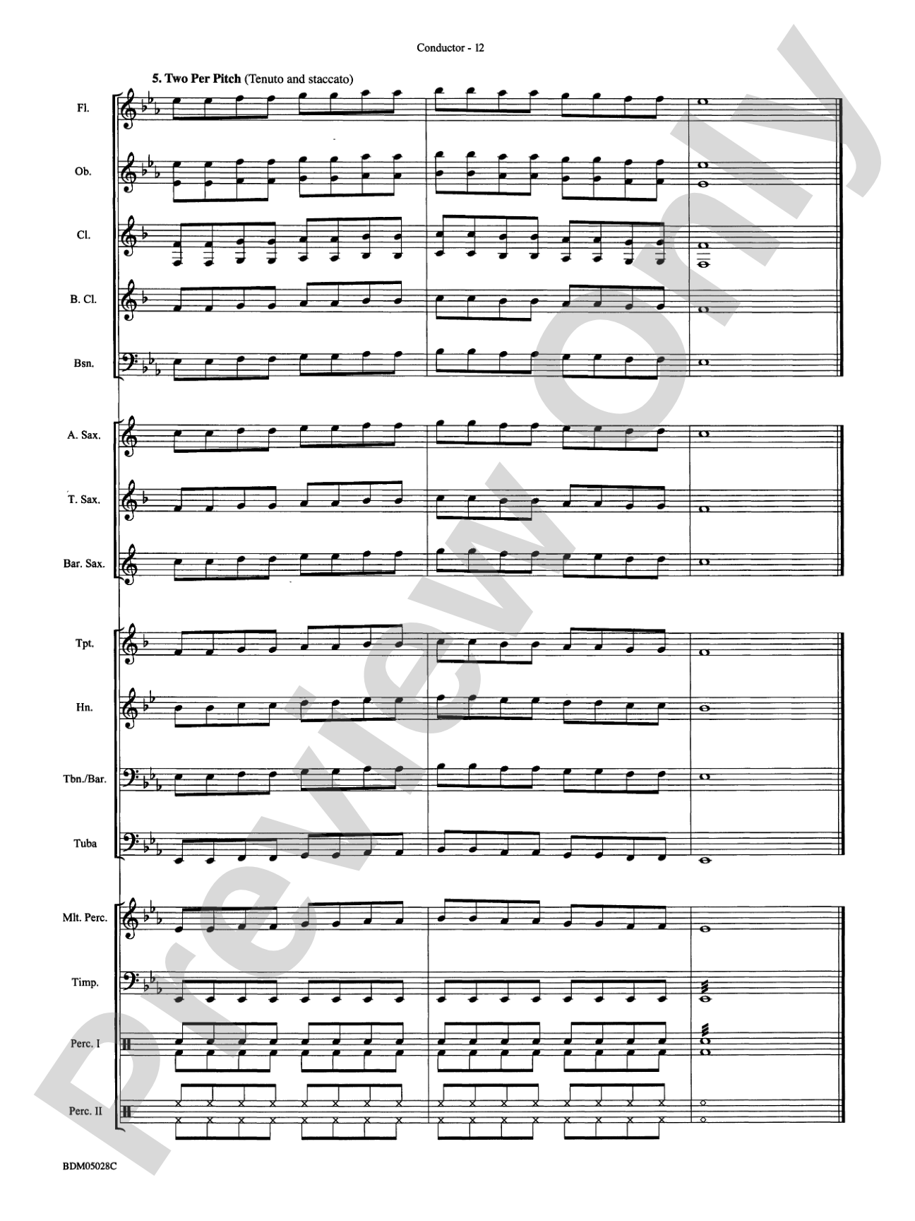 First Band Clinic (A Warm-Up and Fundamental Sequence for Concert Band): Concert Band Conductor Score & Parts