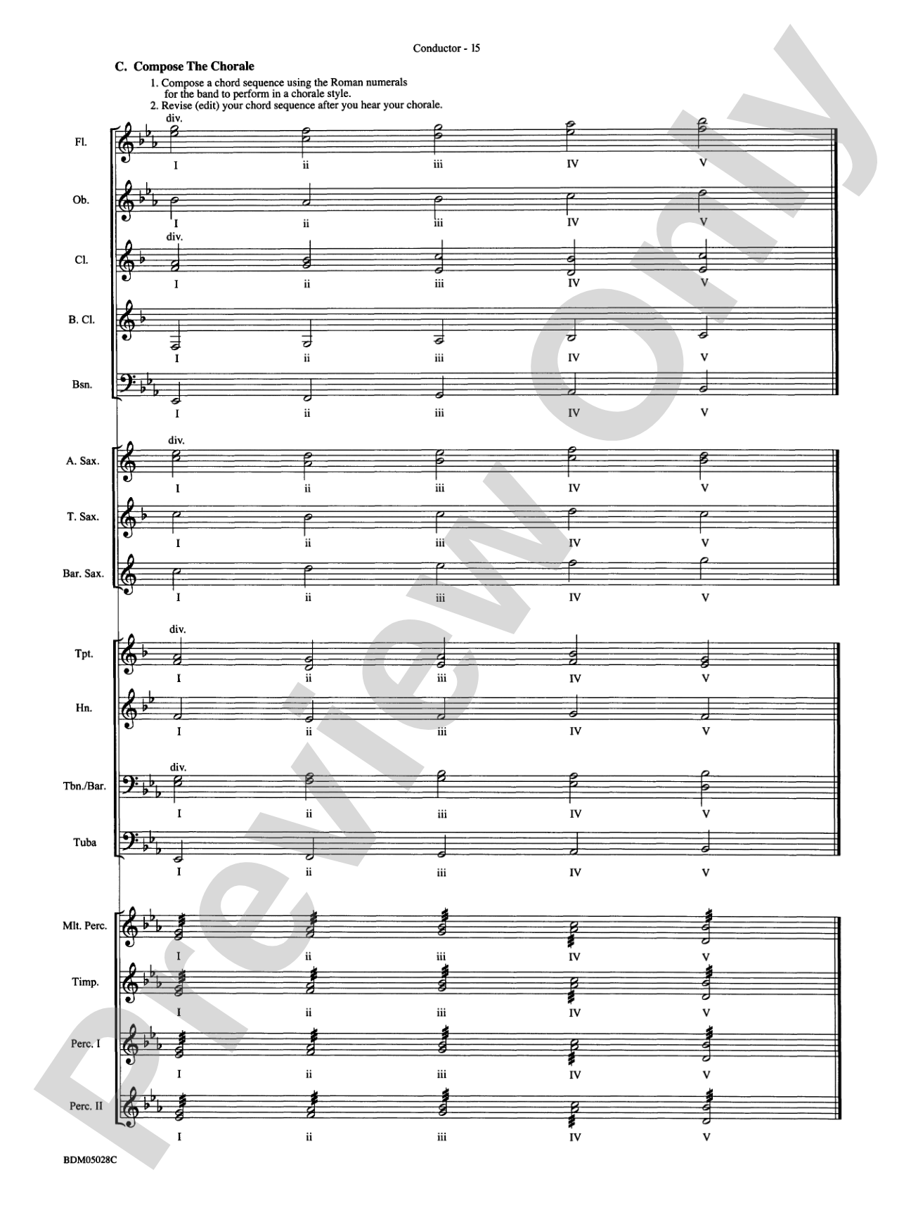 First Band Clinic (A Warm-Up and Fundamental Sequence for Concert Band): Concert Band Conductor Score & Parts