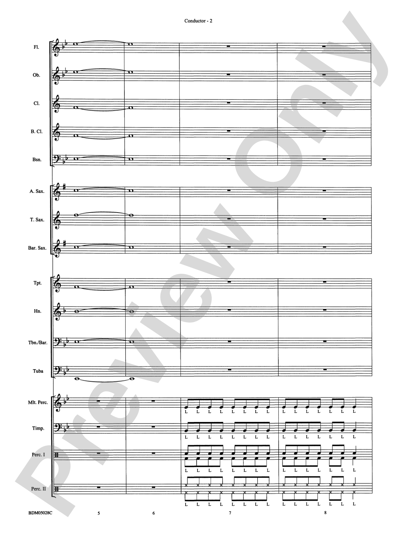 First Band Clinic (A Warm-Up and Fundamental Sequence for Concert Band): Concert Band Conductor Score & Parts
