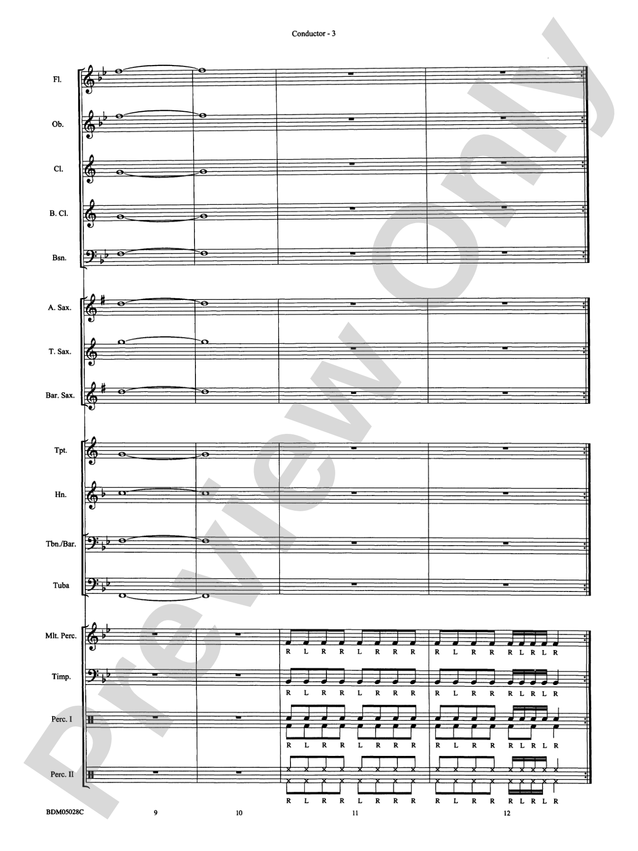 First Band Clinic (A Warm-Up and Fundamental Sequence for Concert Band): Concert Band Conductor Score & Parts