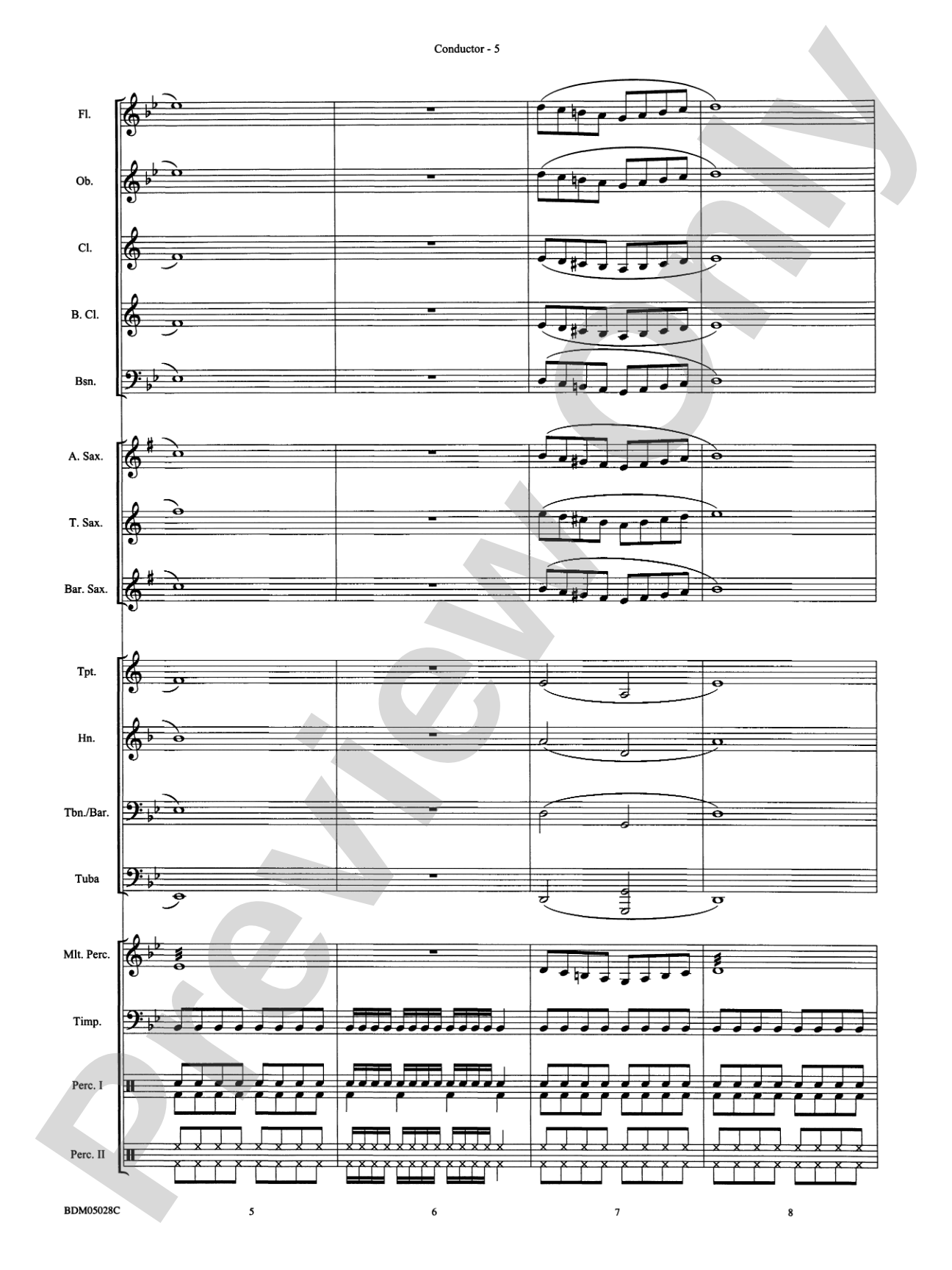 First Band Clinic (A Warm-Up and Fundamental Sequence for Concert Band): Concert Band Conductor Score & Parts