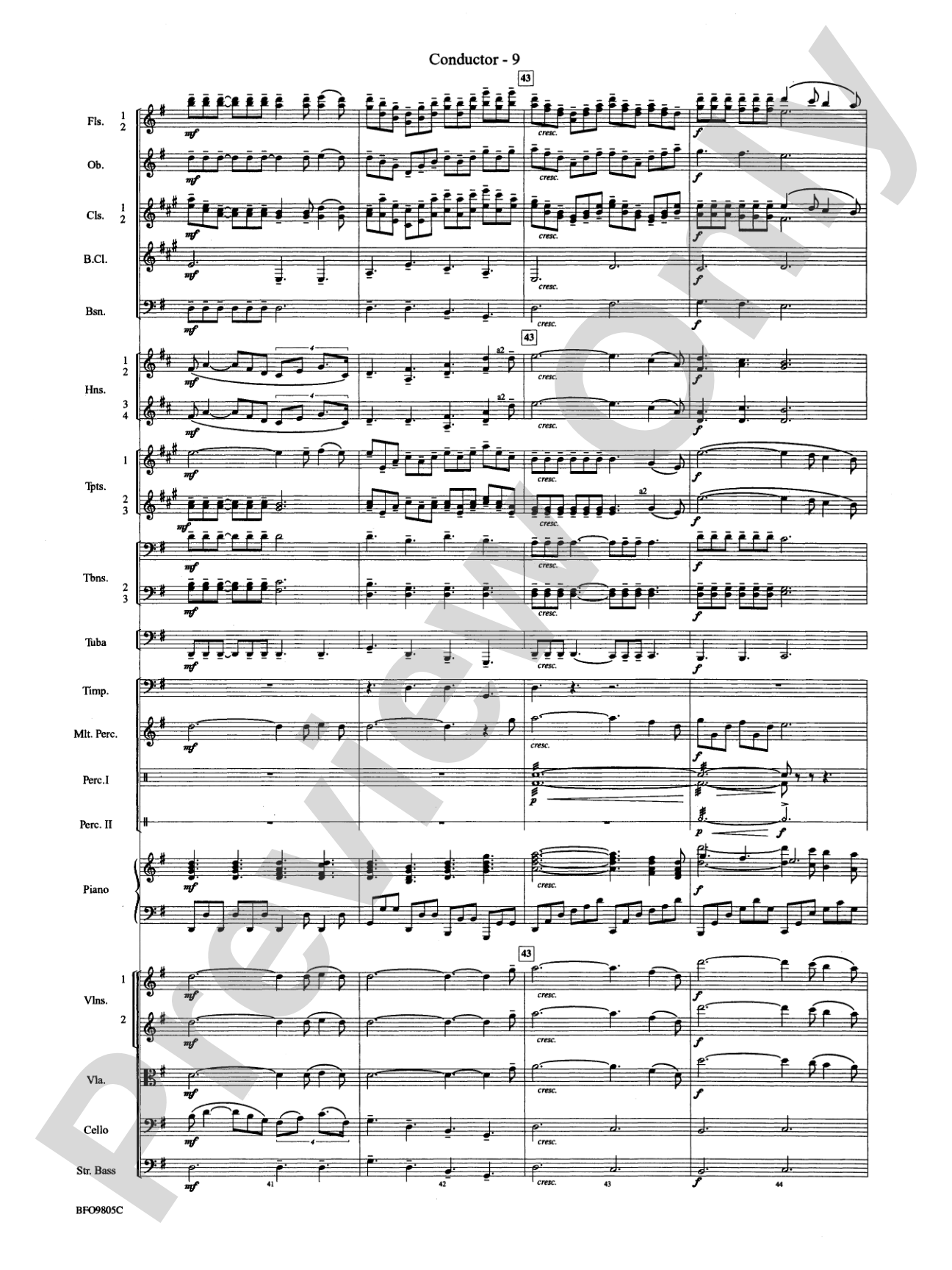 O Holy Night: Full Orchestra Conductor Score & Parts