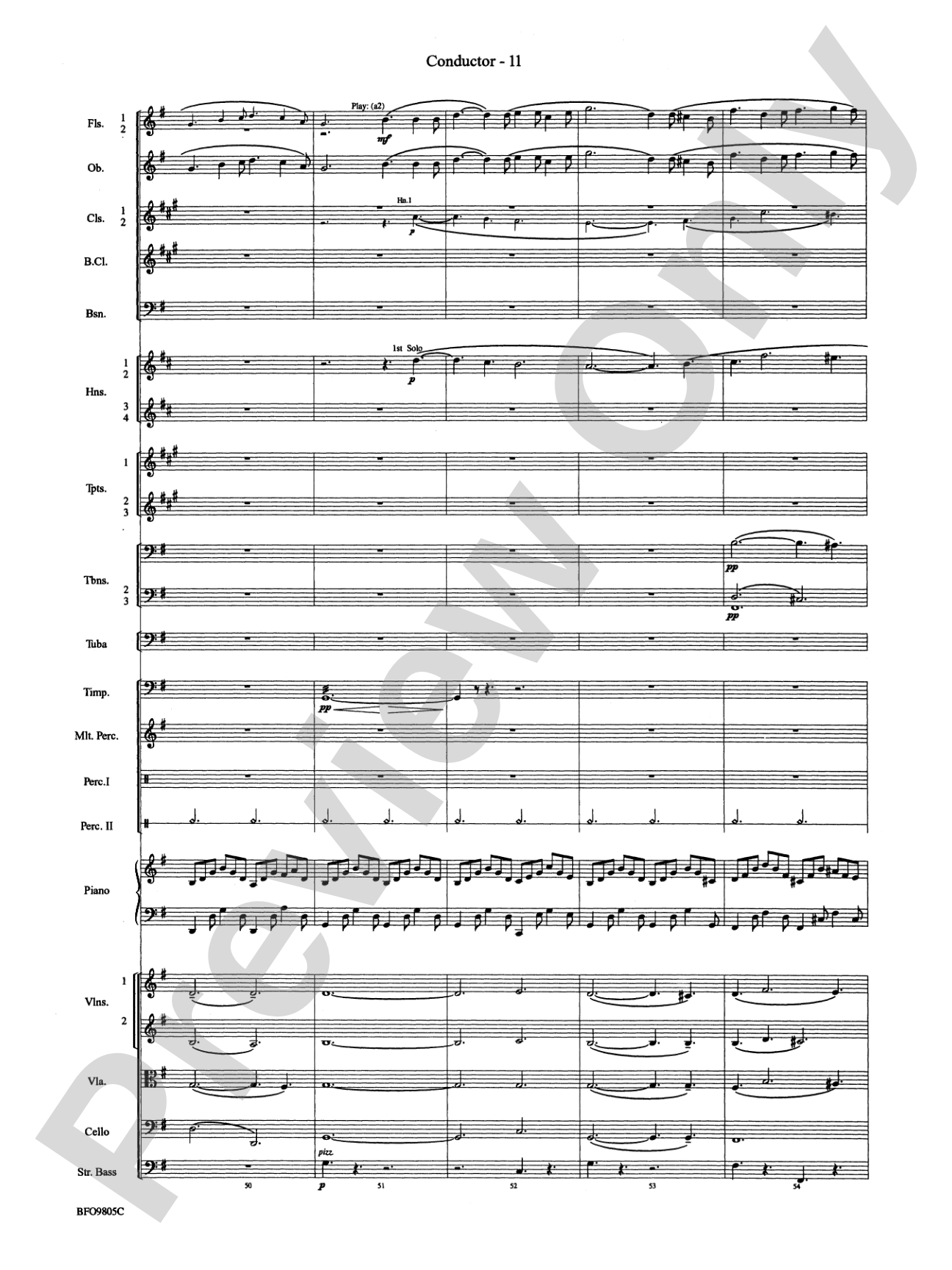 O Holy Night: Full Orchestra Conductor Score & Parts