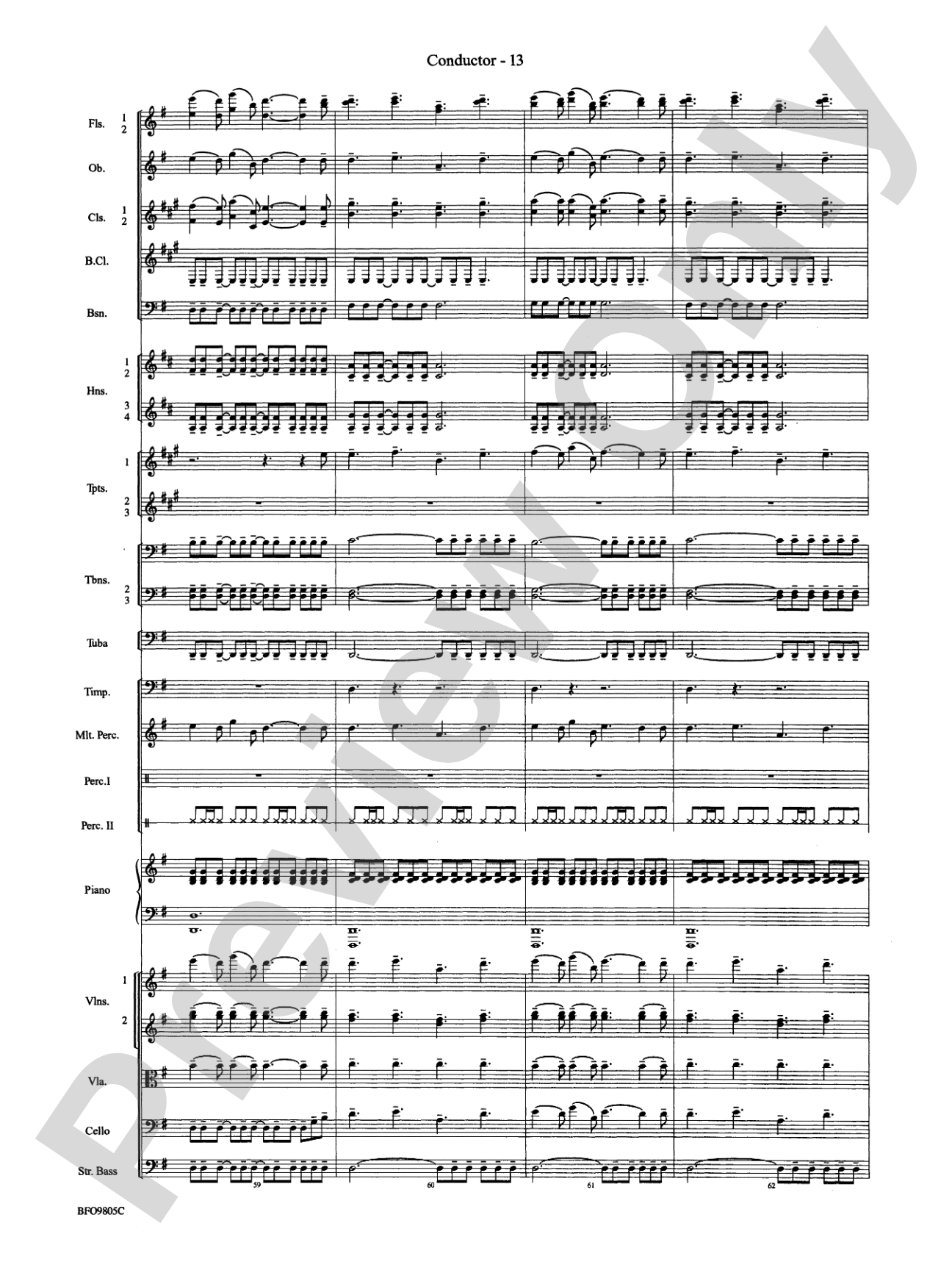 O Holy Night: Full Orchestra Conductor Score & Parts