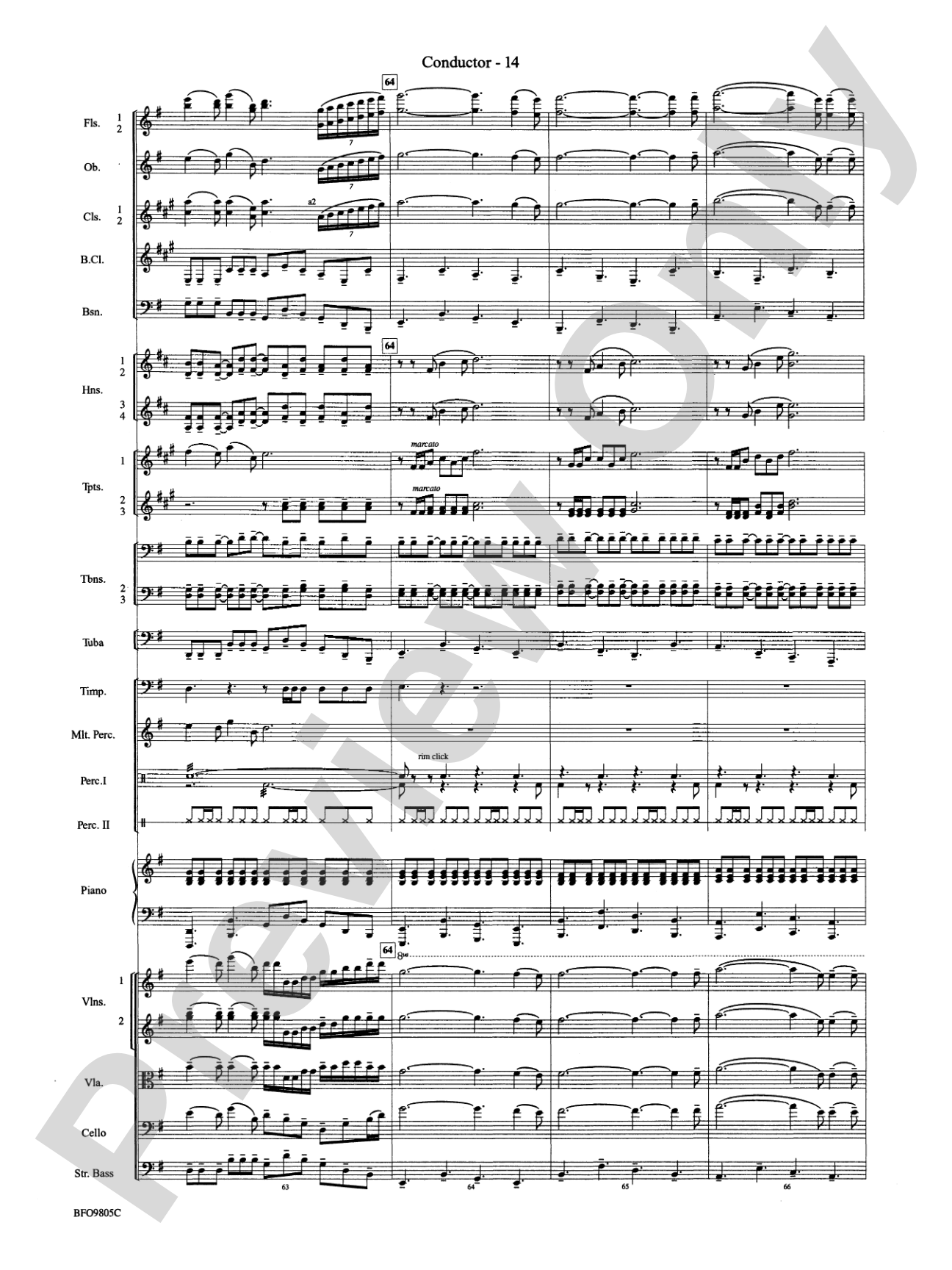 O Holy Night: Full Orchestra Conductor Score & Parts