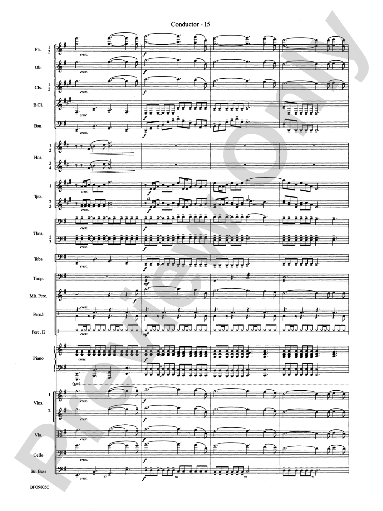 O Holy Night: Full Orchestra Conductor Score & Parts