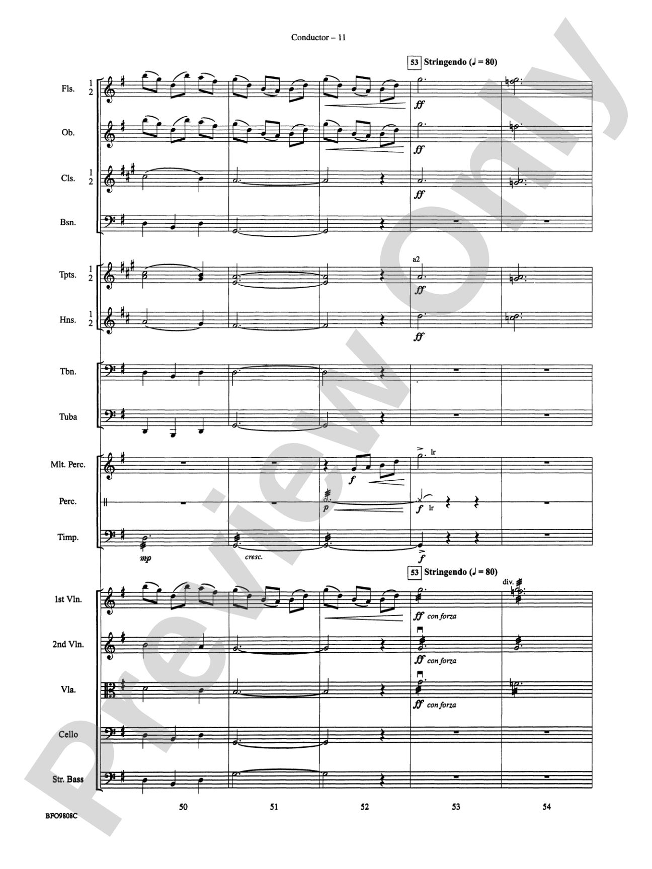 Amazing Grace: Full Orchestra Conductor Score & Parts