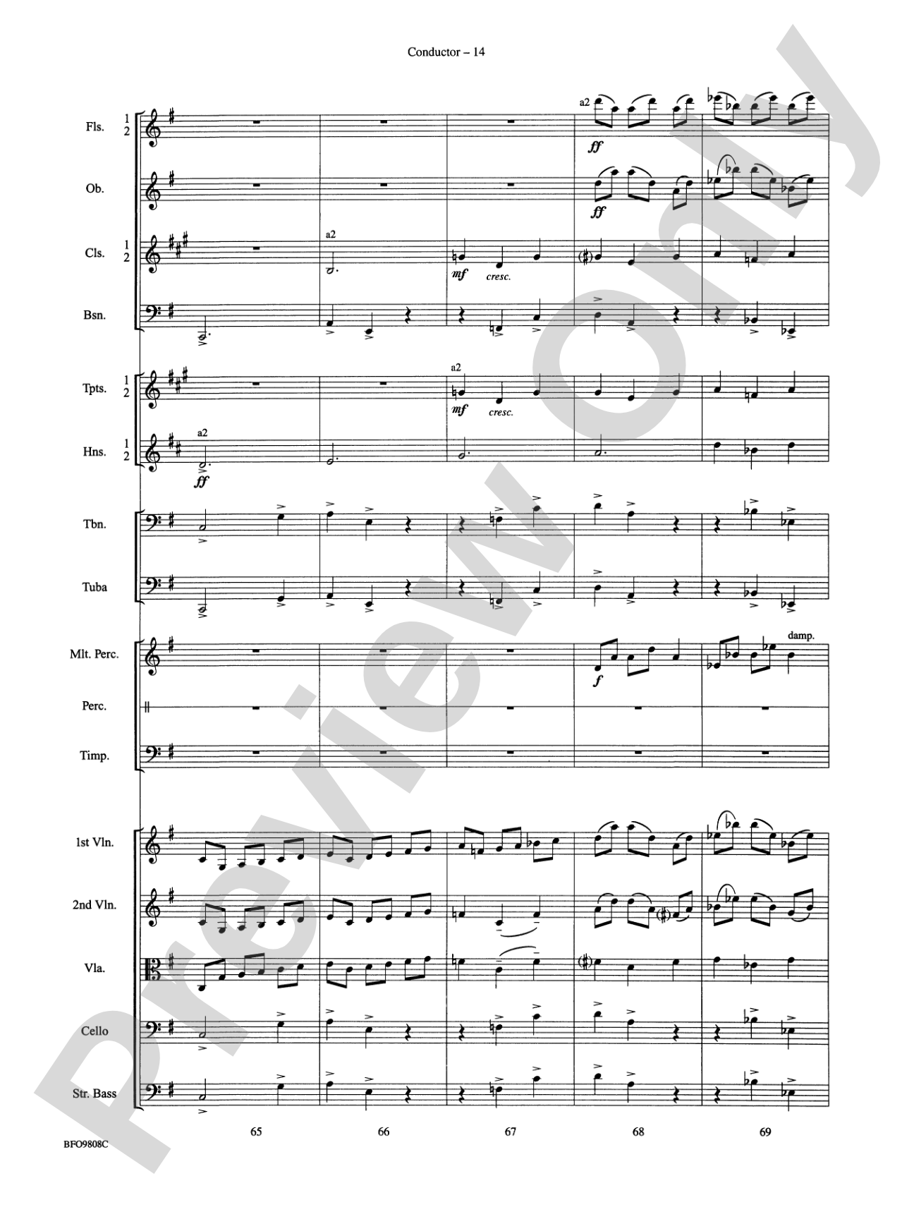 Amazing Grace: Full Orchestra Conductor Score & Parts