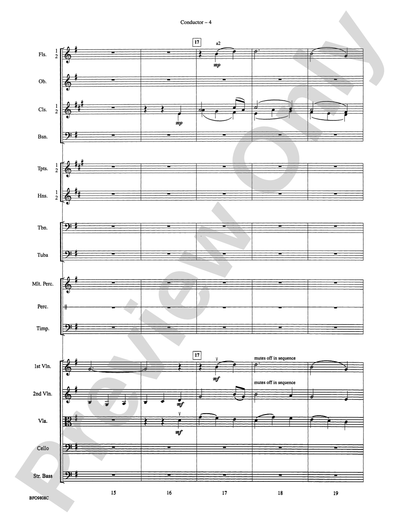 Amazing Grace: Full Orchestra Conductor Score & Parts