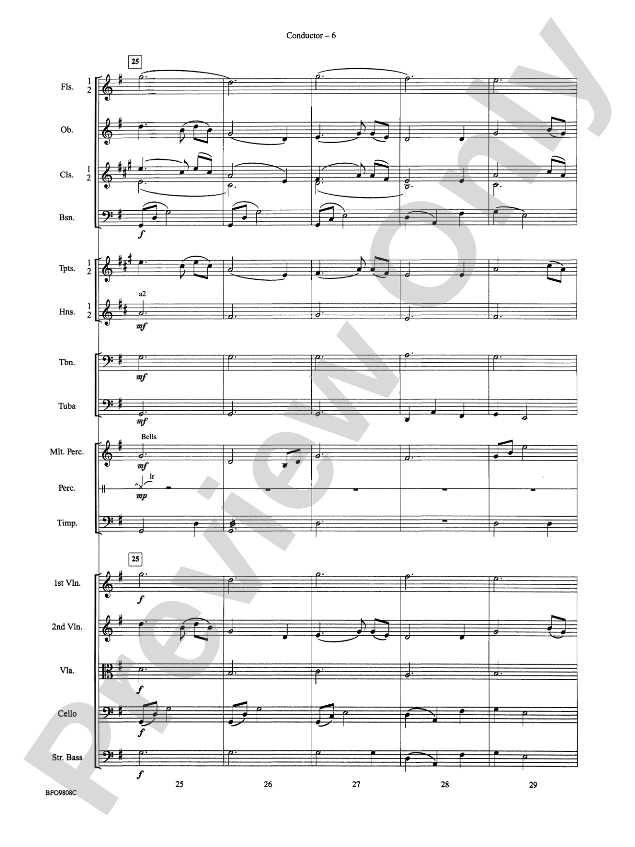 Amazing Grace: Full Orchestra Conductor Score & Parts