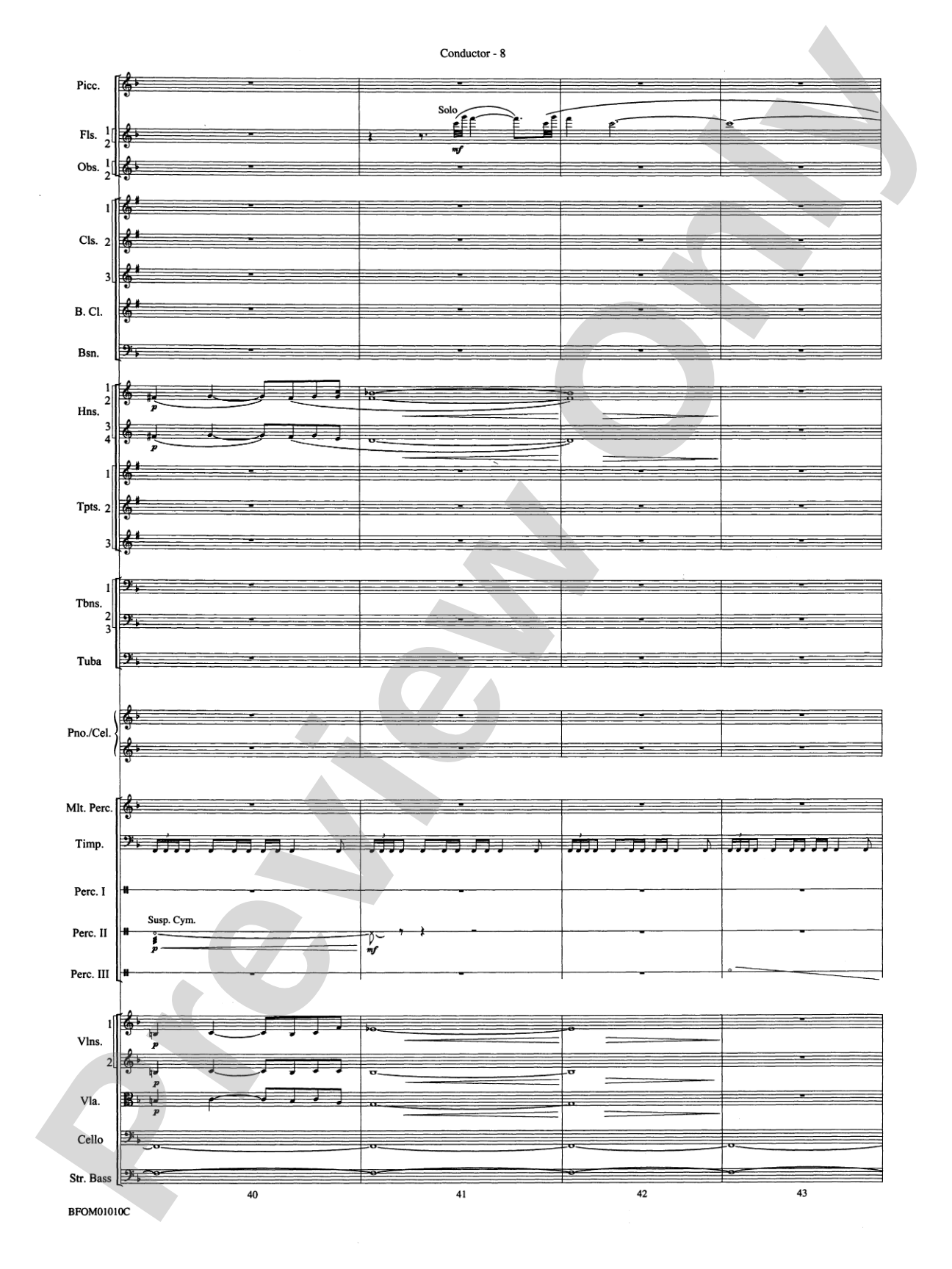 Paradiso (from The Divine Comedy): Full Orchestra Conductor Score & Parts