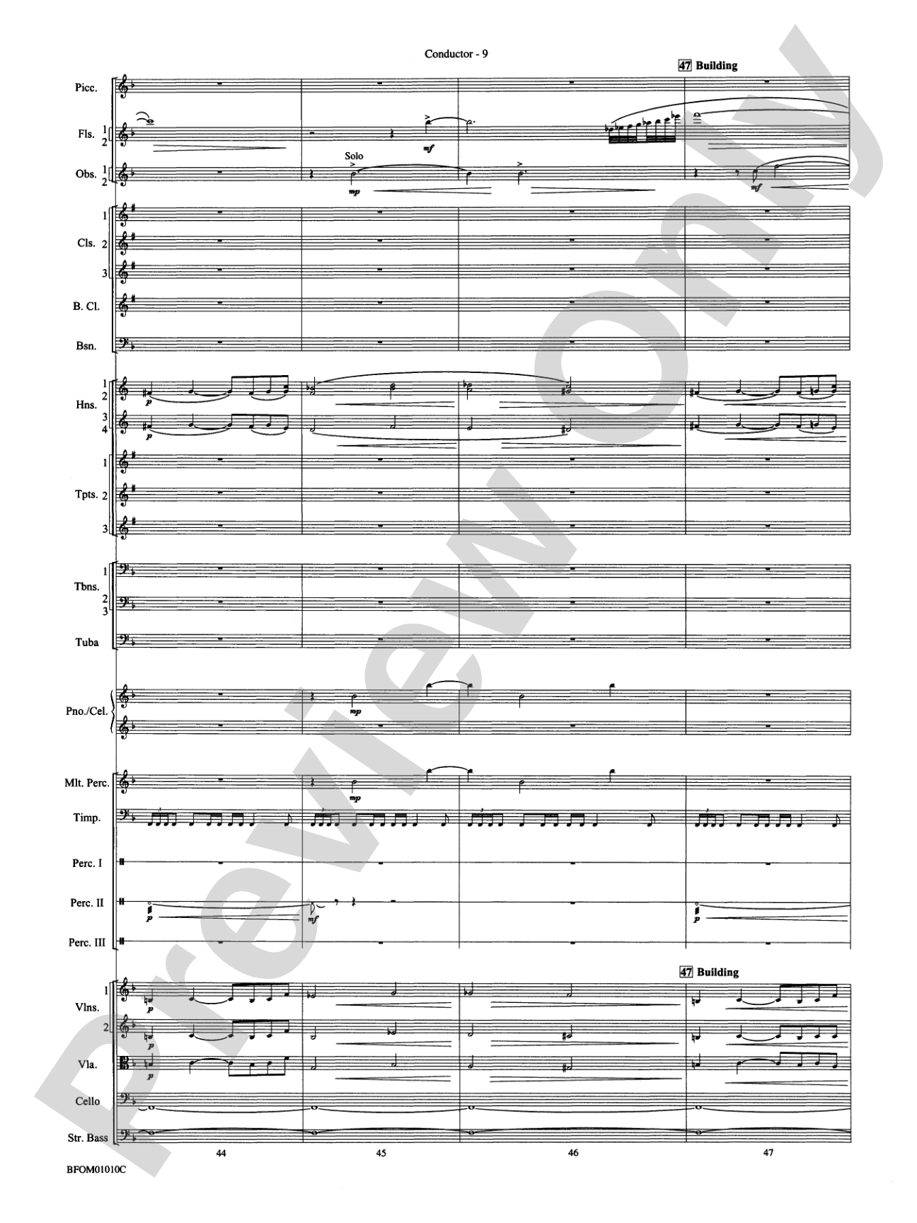 Paradiso (from The Divine Comedy): Full Orchestra Conductor Score & Parts