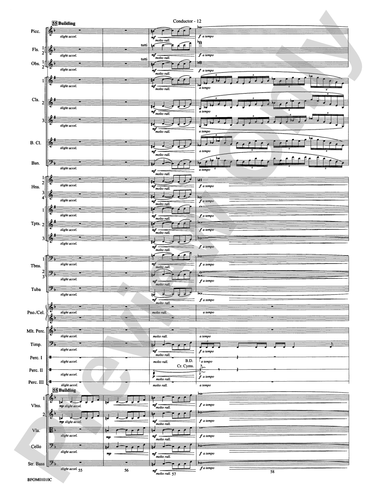 Paradiso (from The Divine Comedy): Full Orchestra Conductor Score & Parts