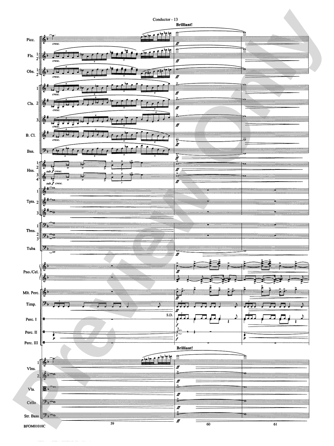 Paradiso (from The Divine Comedy): Full Orchestra Conductor Score & Parts