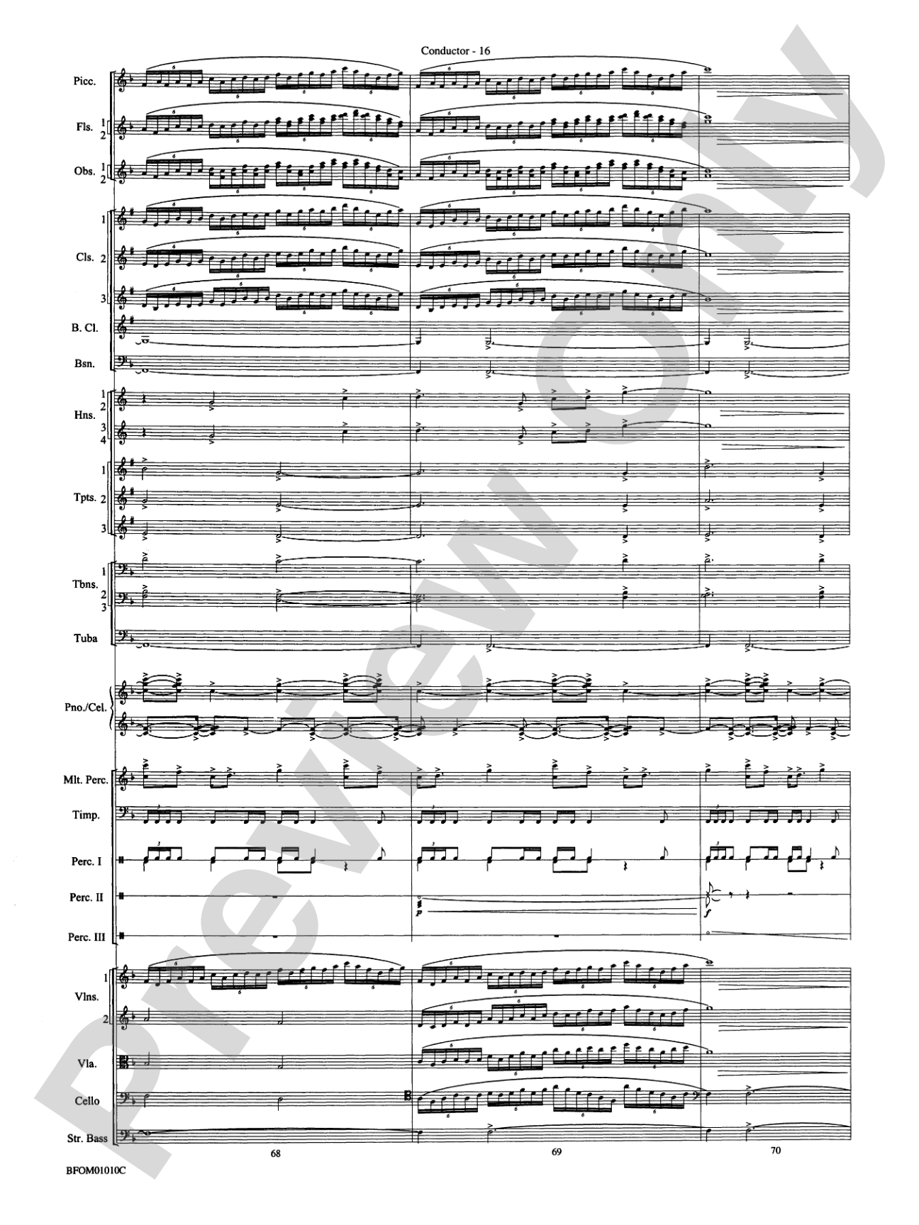 Paradiso (from The Divine Comedy): Full Orchestra Conductor Score & Parts