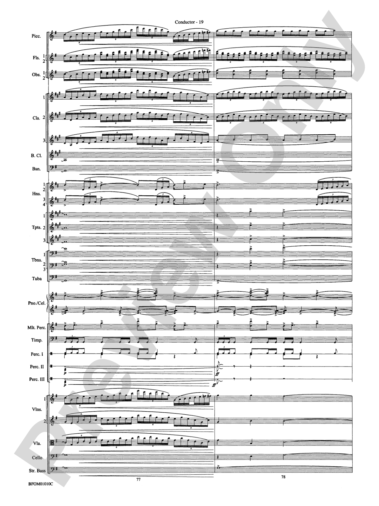 Paradiso (from The Divine Comedy): Full Orchestra Conductor Score & Parts