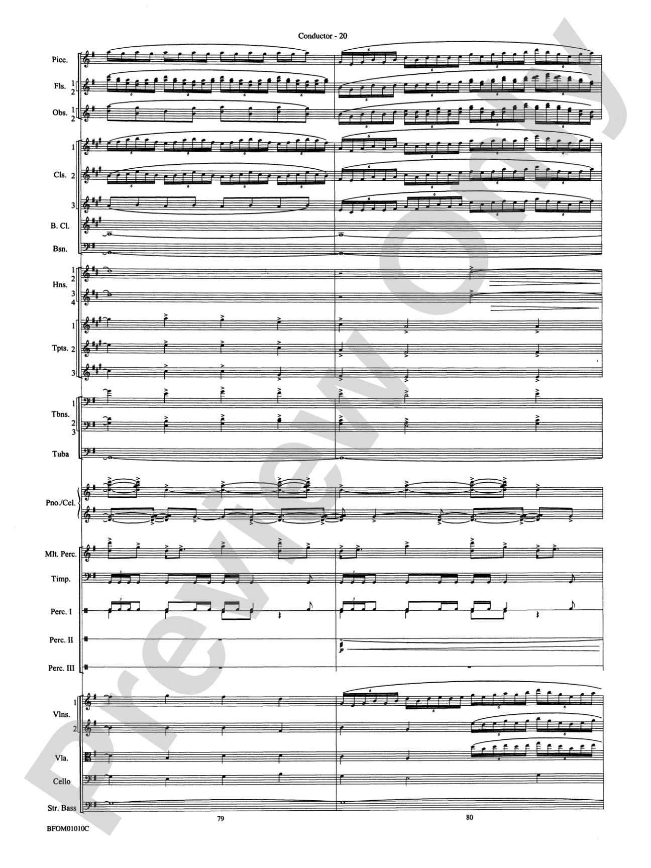 Paradiso (from The Divine Comedy): Full Orchestra Conductor Score & Parts