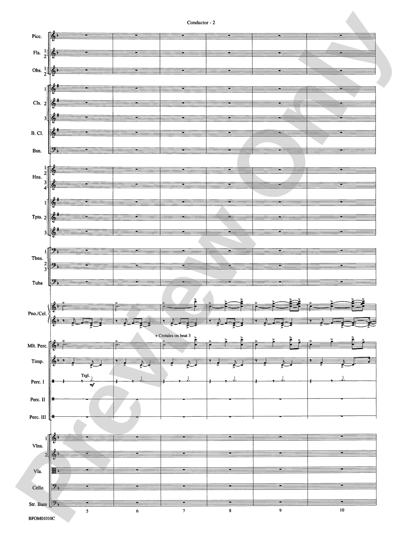 Paradiso (from The Divine Comedy): Full Orchestra Conductor Score & Parts