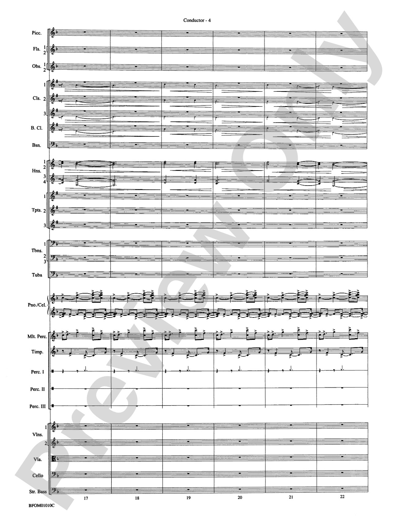 Paradiso (from The Divine Comedy): Full Orchestra Conductor Score & Parts