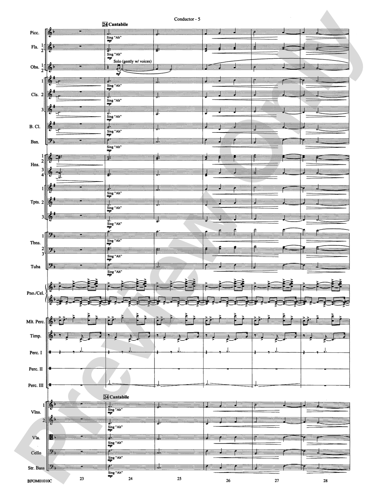 Paradiso (from The Divine Comedy): Full Orchestra Conductor Score & Parts