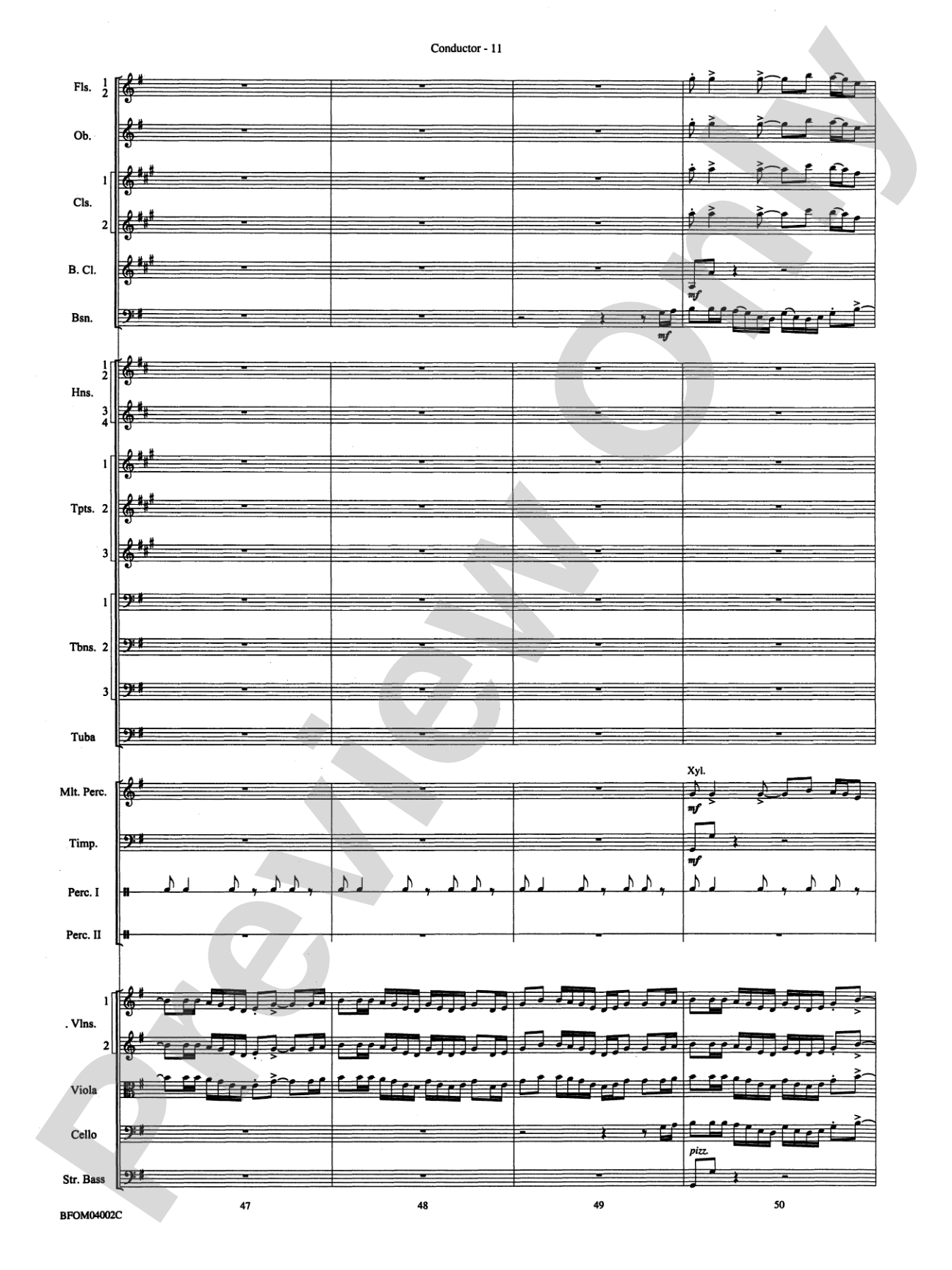 Prairiesong: Full Orchestra Conductor Score & Parts
