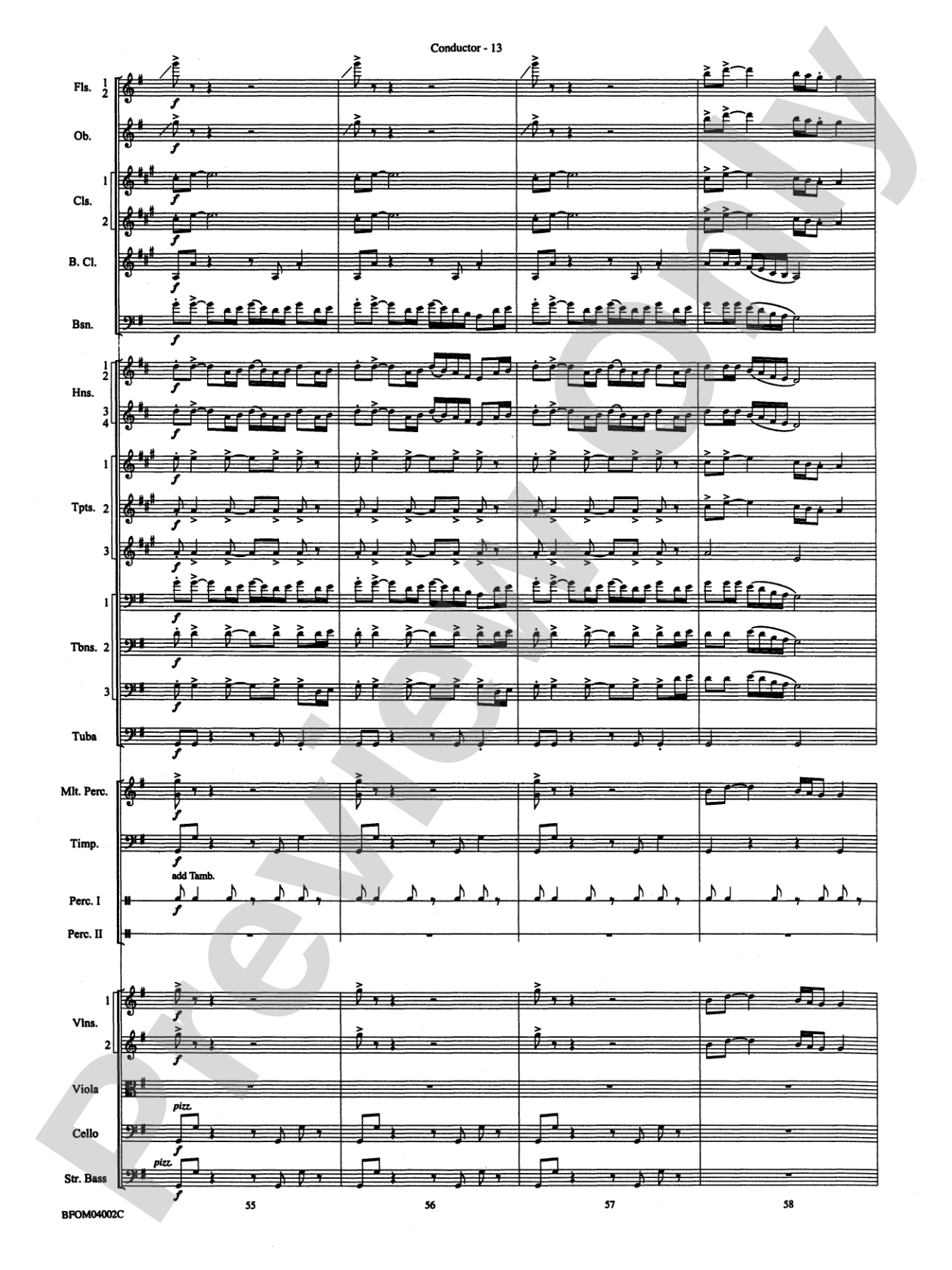 Prairiesong: Full Orchestra Conductor Score & Parts