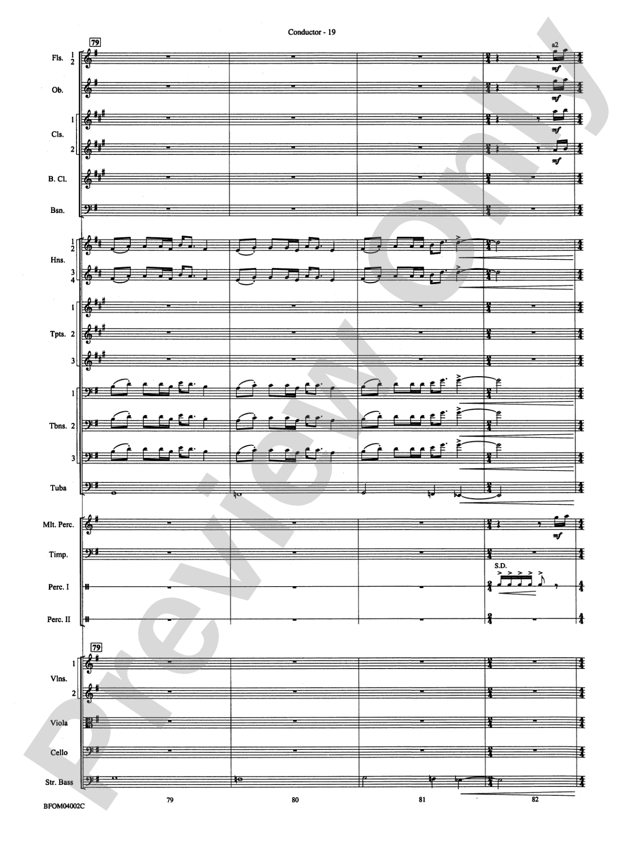 Prairiesong: Full Orchestra Conductor Score & Parts