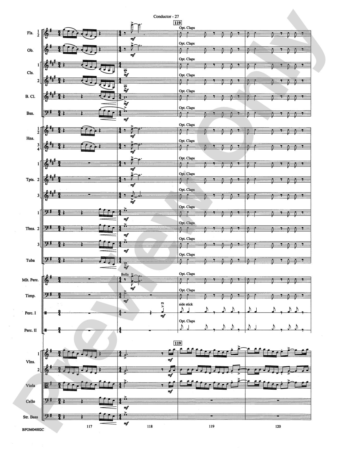 Prairiesong: Full Orchestra Conductor Score & Parts