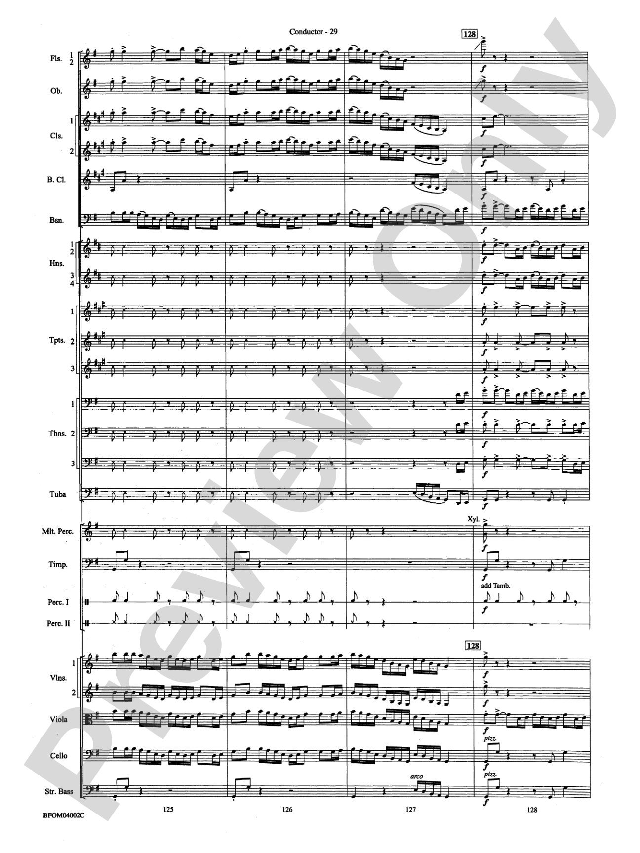 Prairiesong: Full Orchestra Conductor Score & Parts