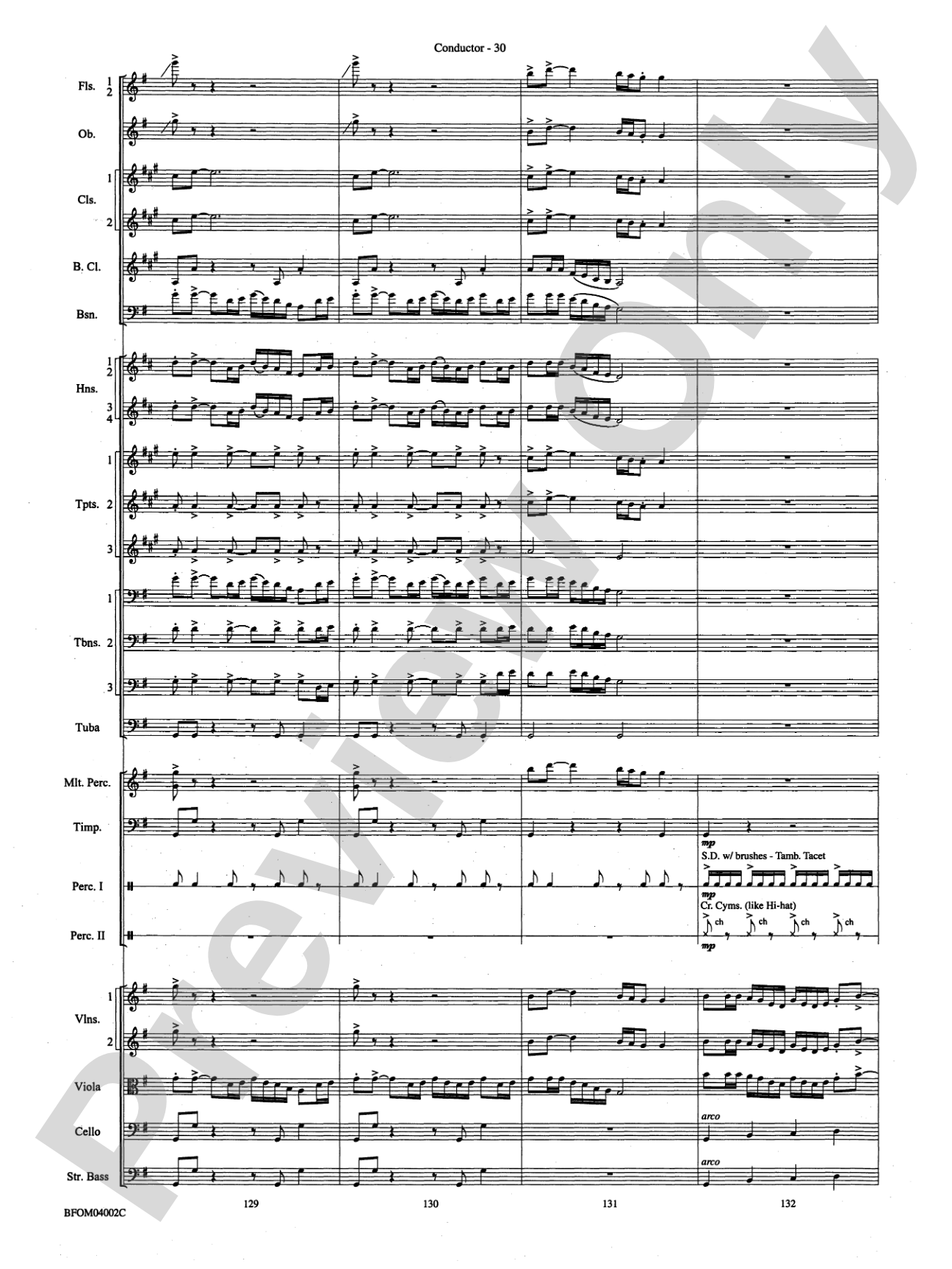 Prairiesong: Full Orchestra Conductor Score & Parts
