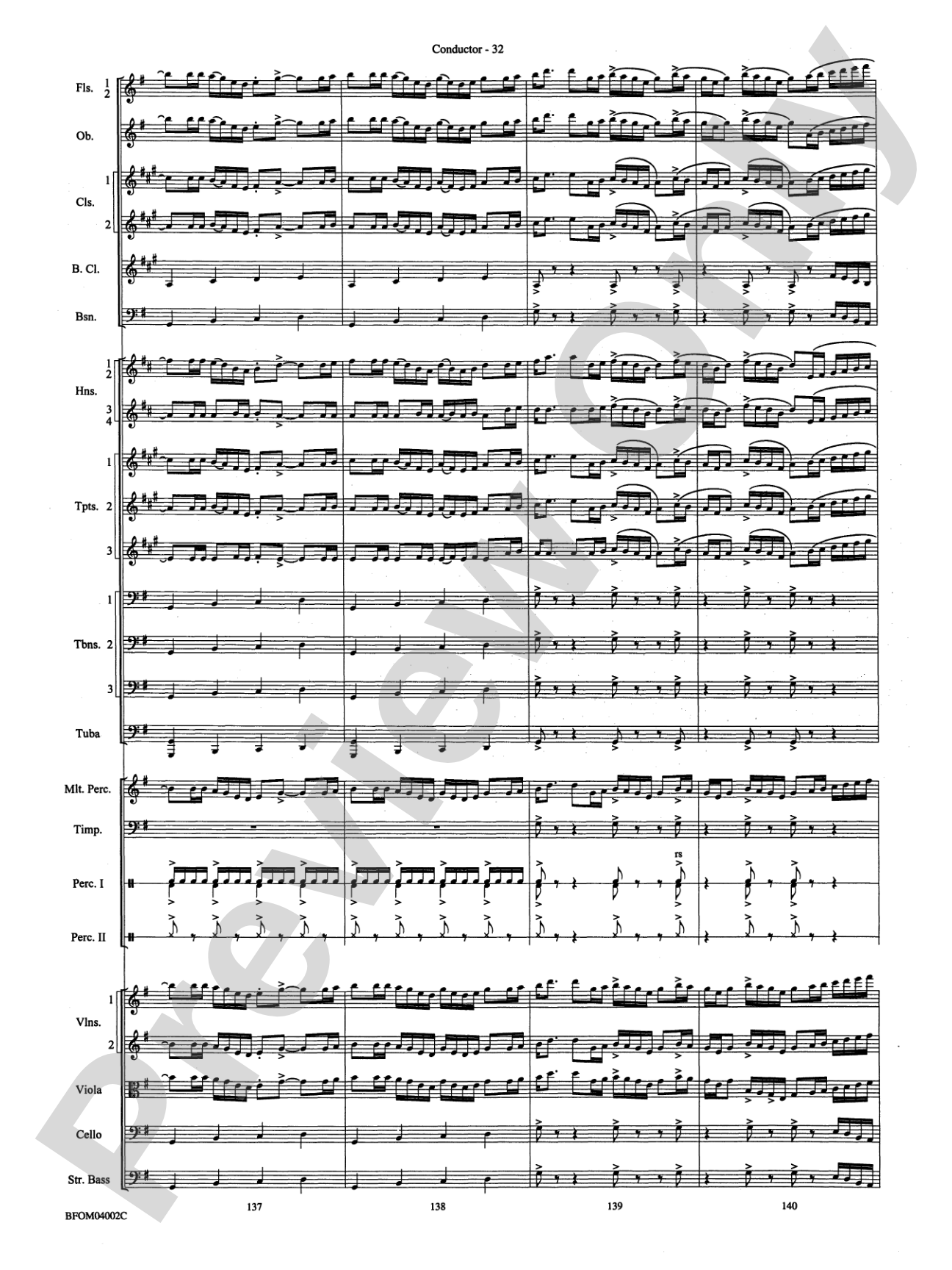 Prairiesong: Full Orchestra Conductor Score & Parts