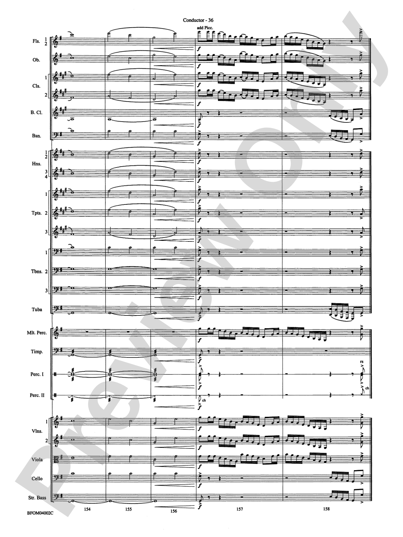 Prairiesong: Full Orchestra Conductor Score & Parts
