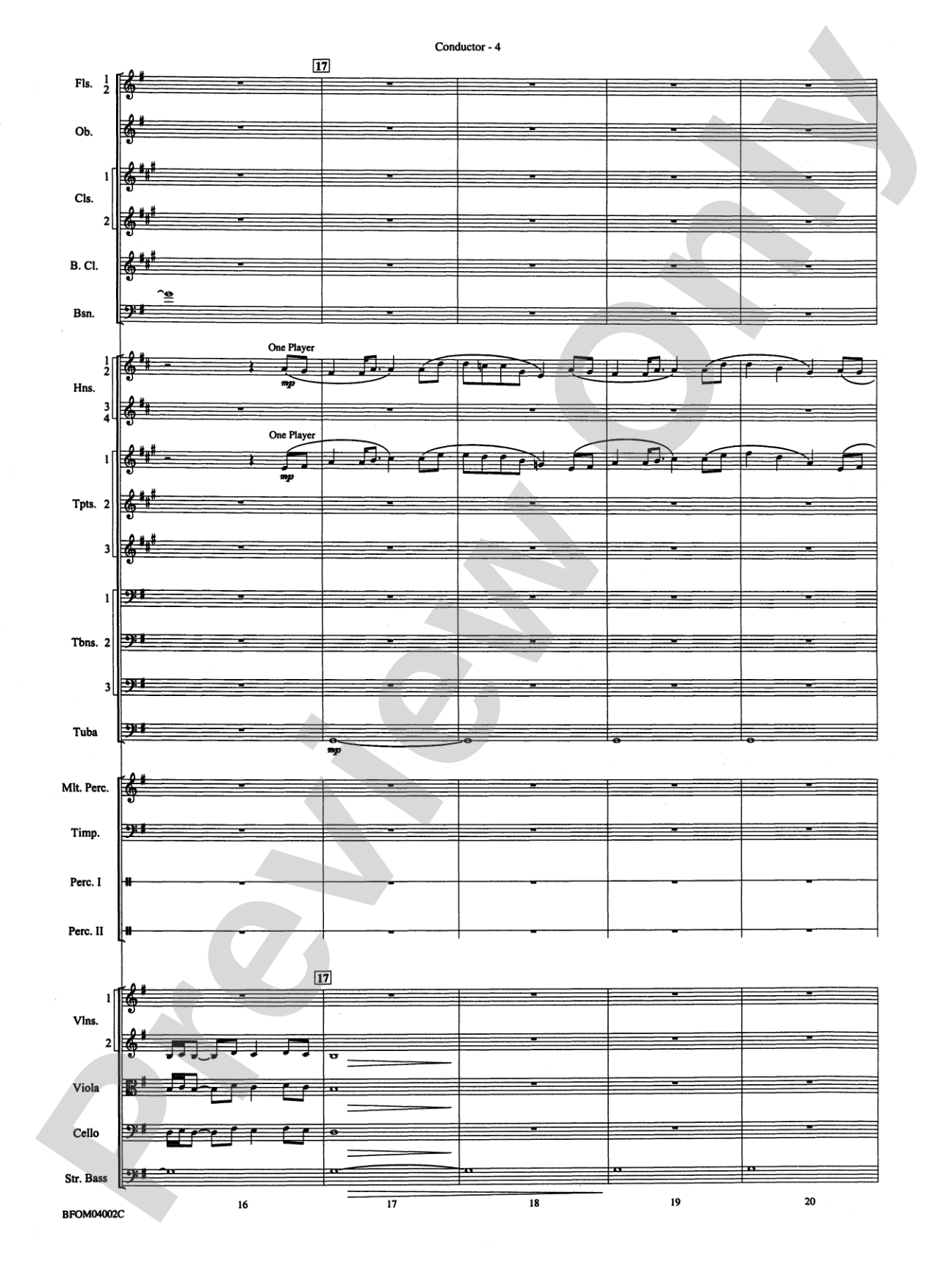 Prairiesong: Full Orchestra Conductor Score & Parts