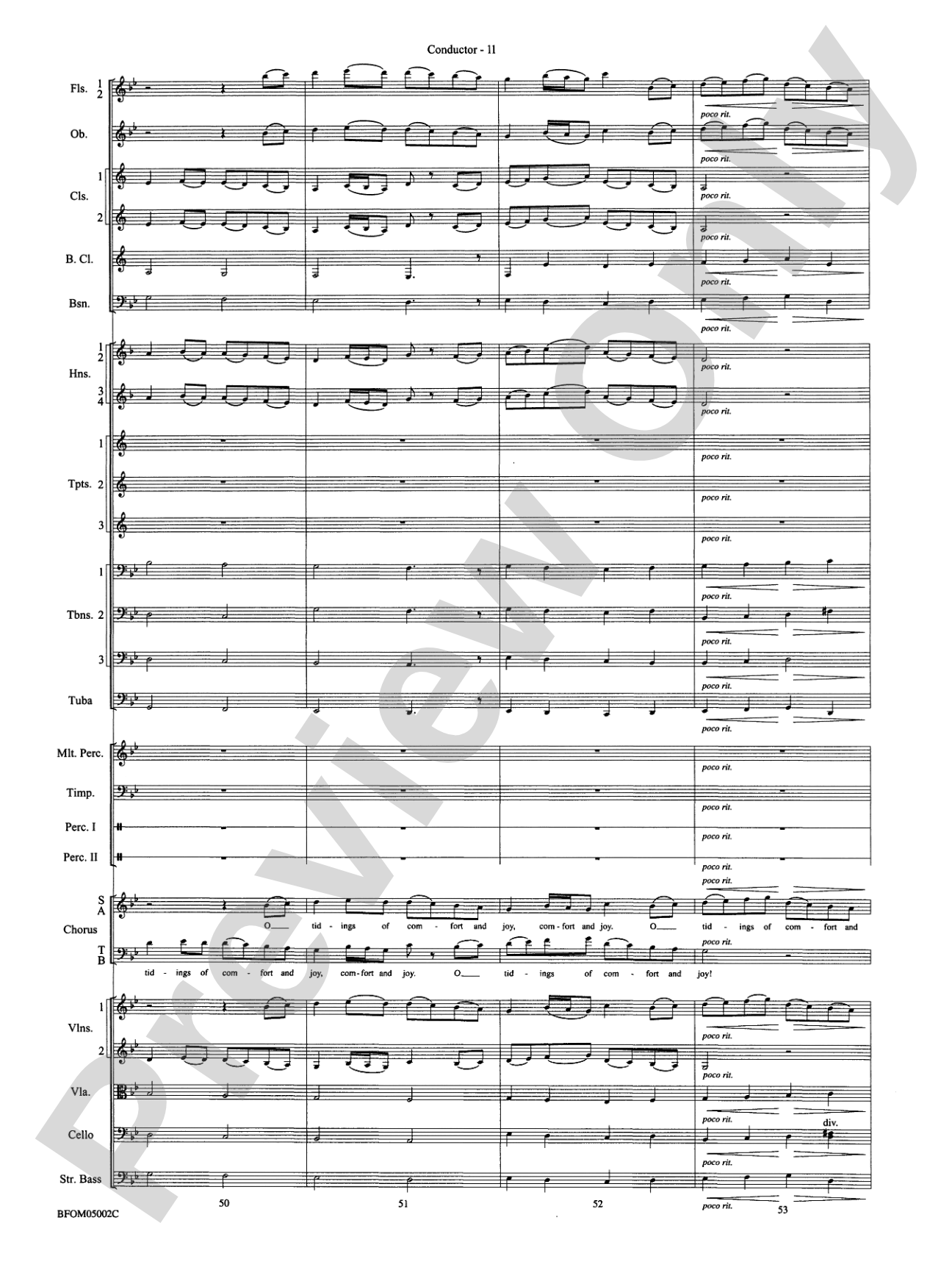 A Festival of Carols: Full Orchestra Conductor Score & Parts