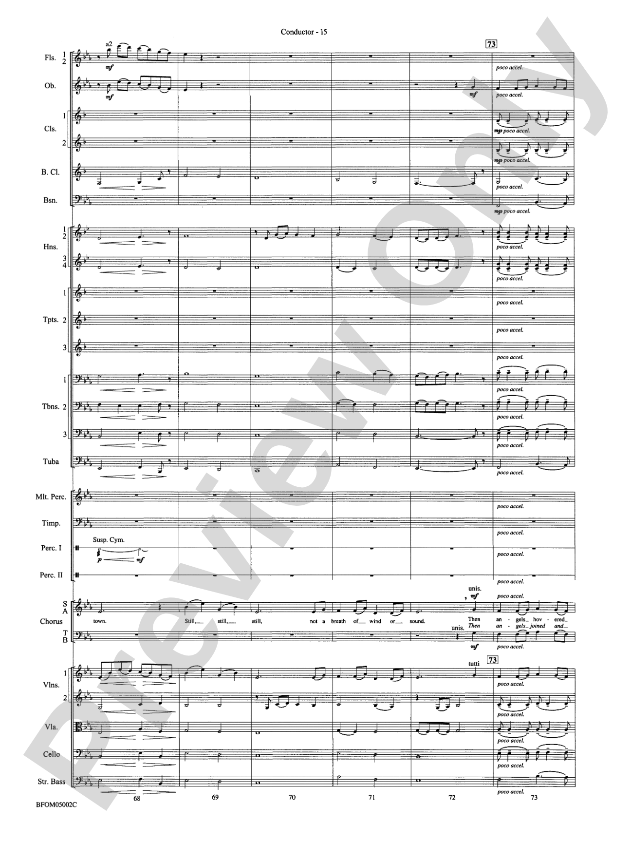 A Festival of Carols: Full Orchestra Conductor Score & Parts