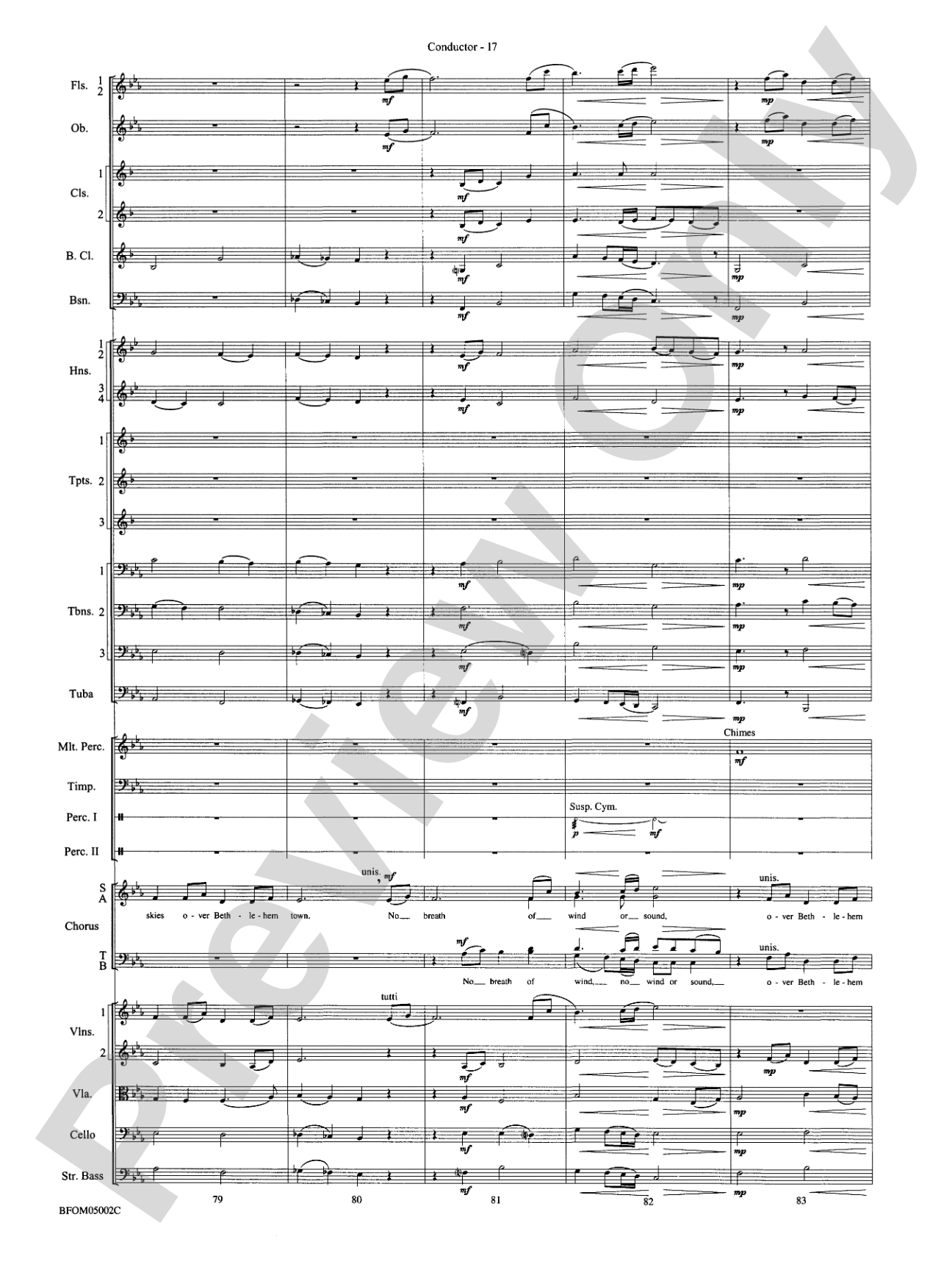 A Festival of Carols: Full Orchestra Conductor Score & Parts