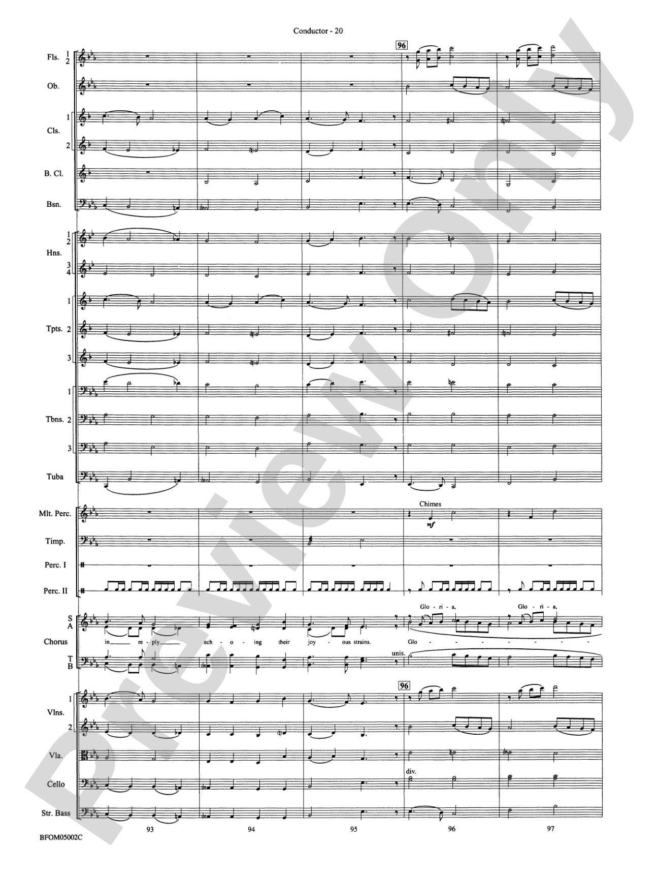 A Festival of Carols: Full Orchestra Conductor Score & Parts