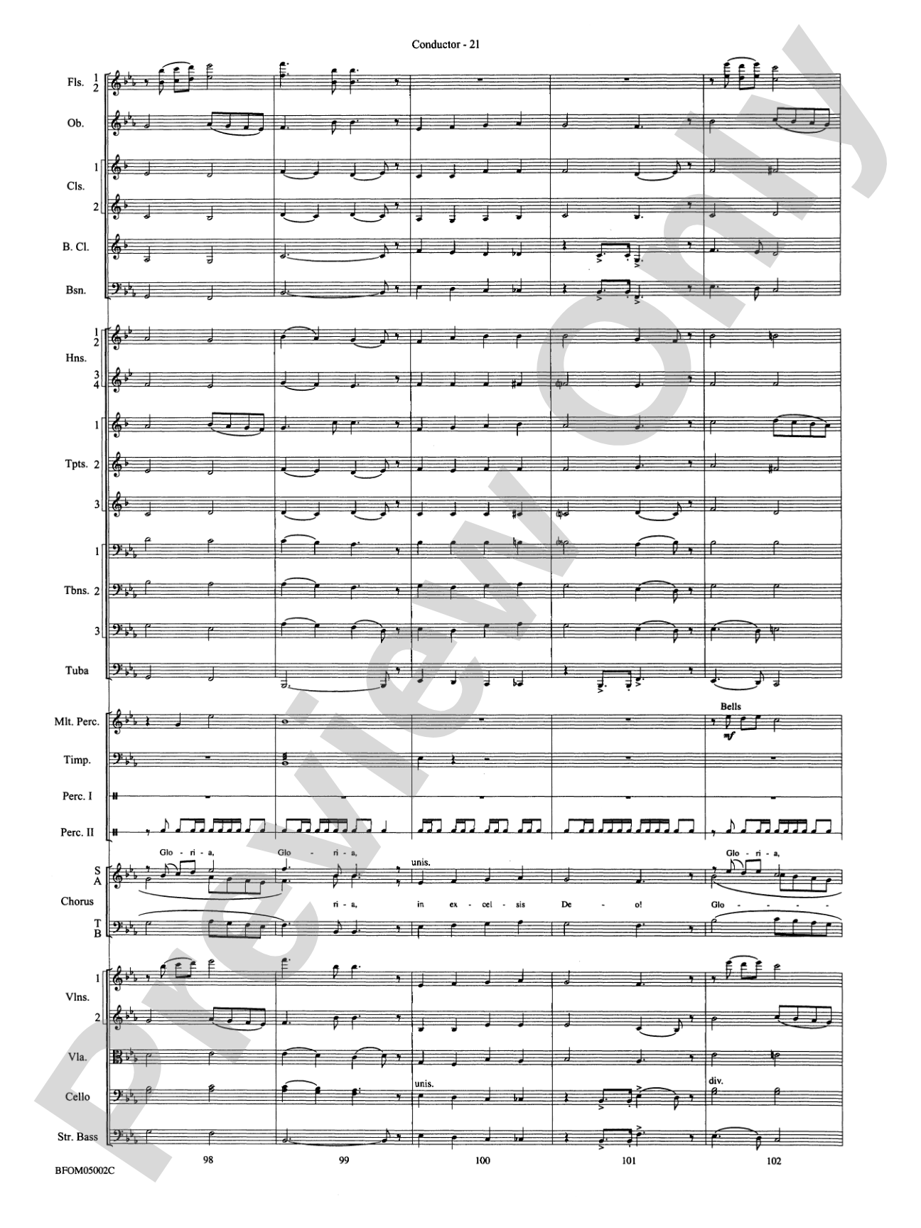 A Festival of Carols: Full Orchestra Conductor Score & Parts