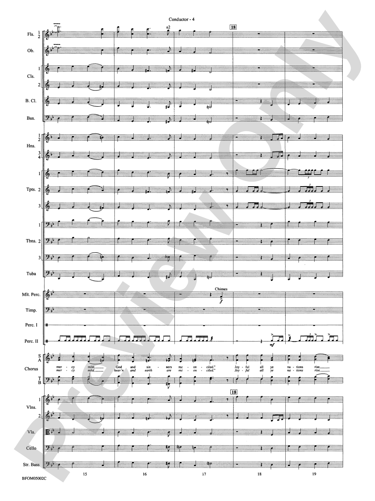 A Festival of Carols: Full Orchestra Conductor Score & Parts