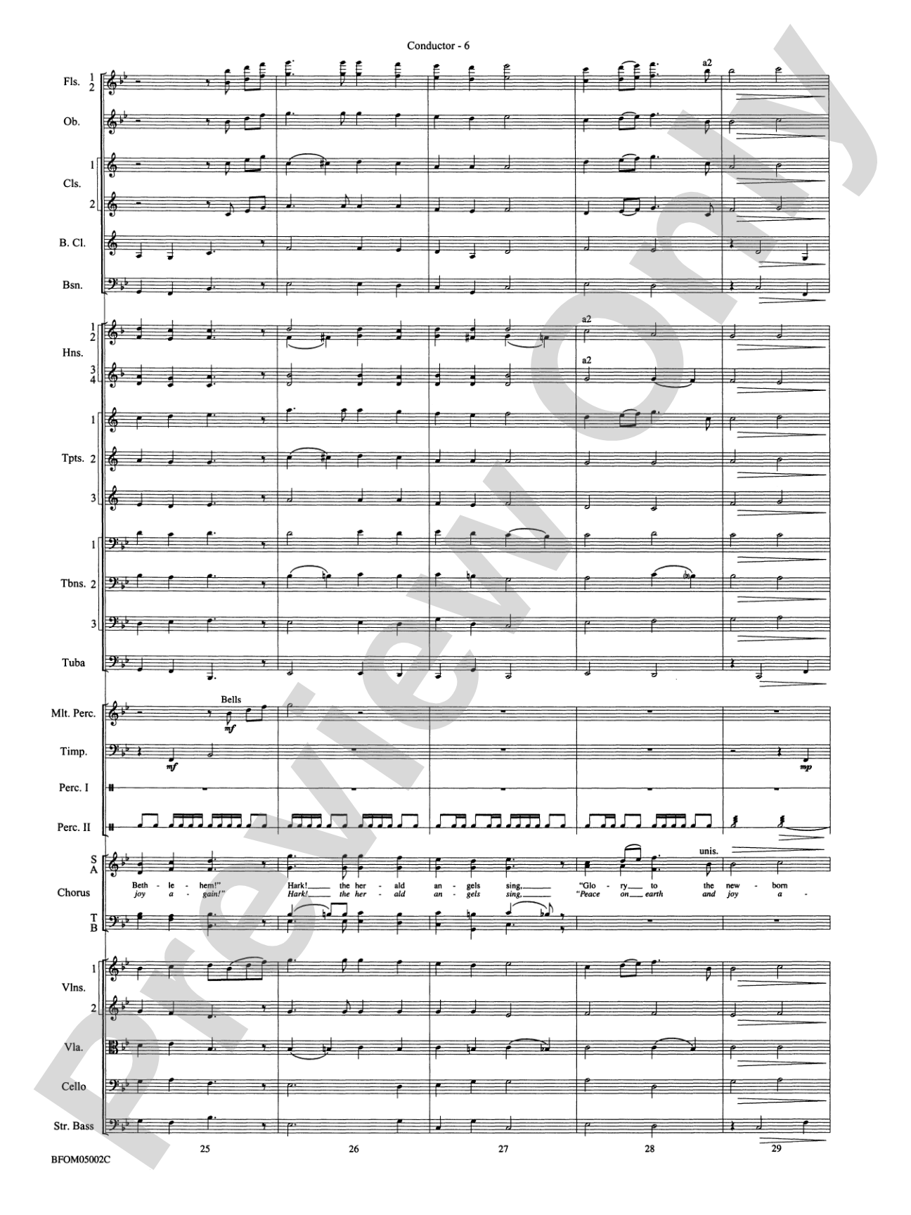A Festival of Carols: Full Orchestra Conductor Score & Parts