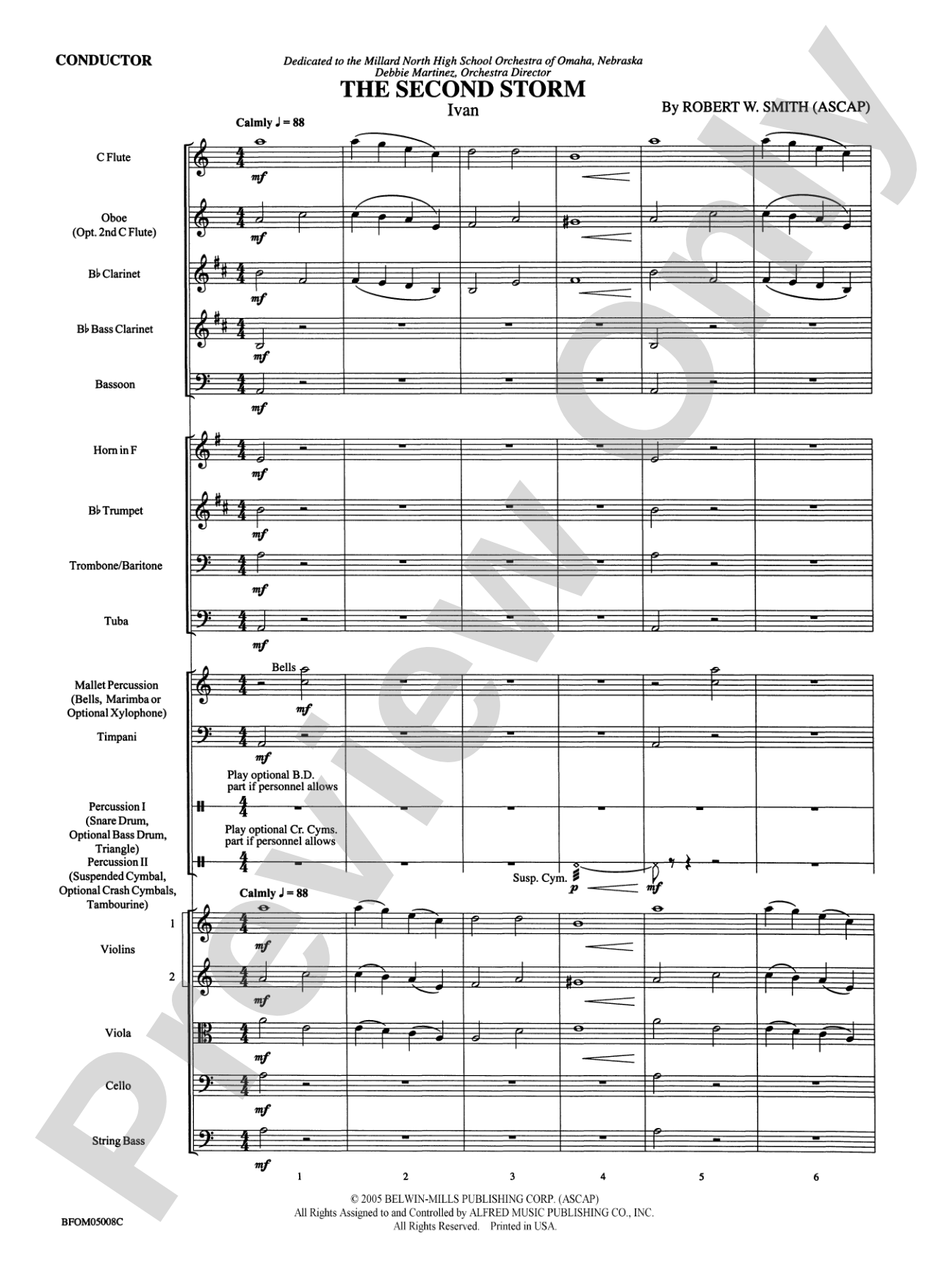 The Second Storm (Ivan): Full Orchestra Conductor Score & Parts