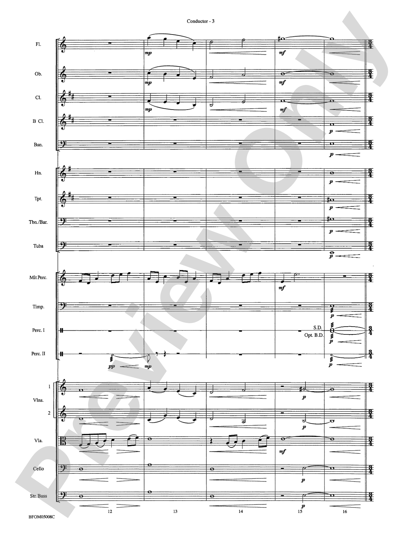 The Second Storm (Ivan): Full Orchestra Conductor Score & Parts
