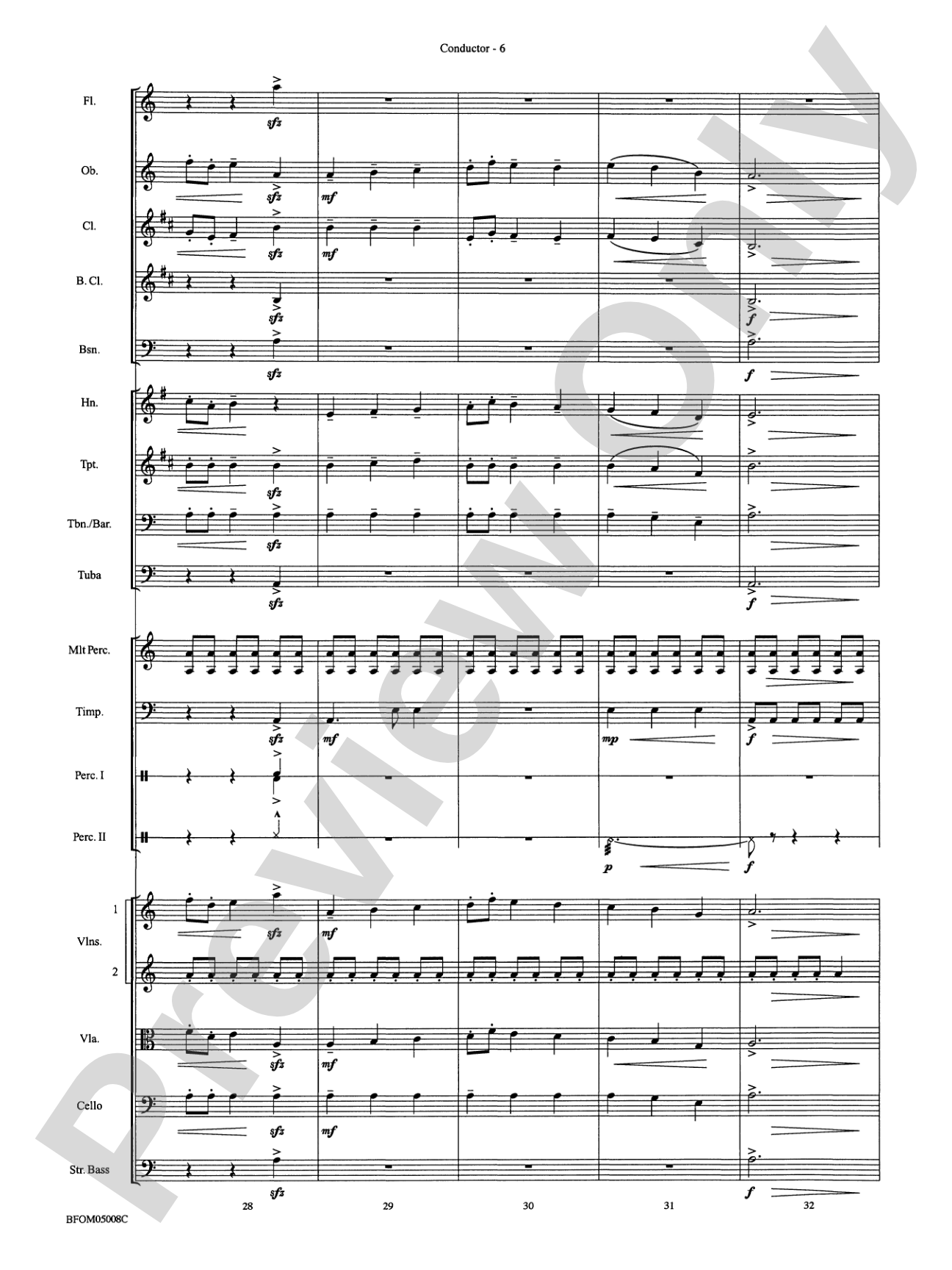 The Second Storm (Ivan): Full Orchestra Conductor Score & Parts
